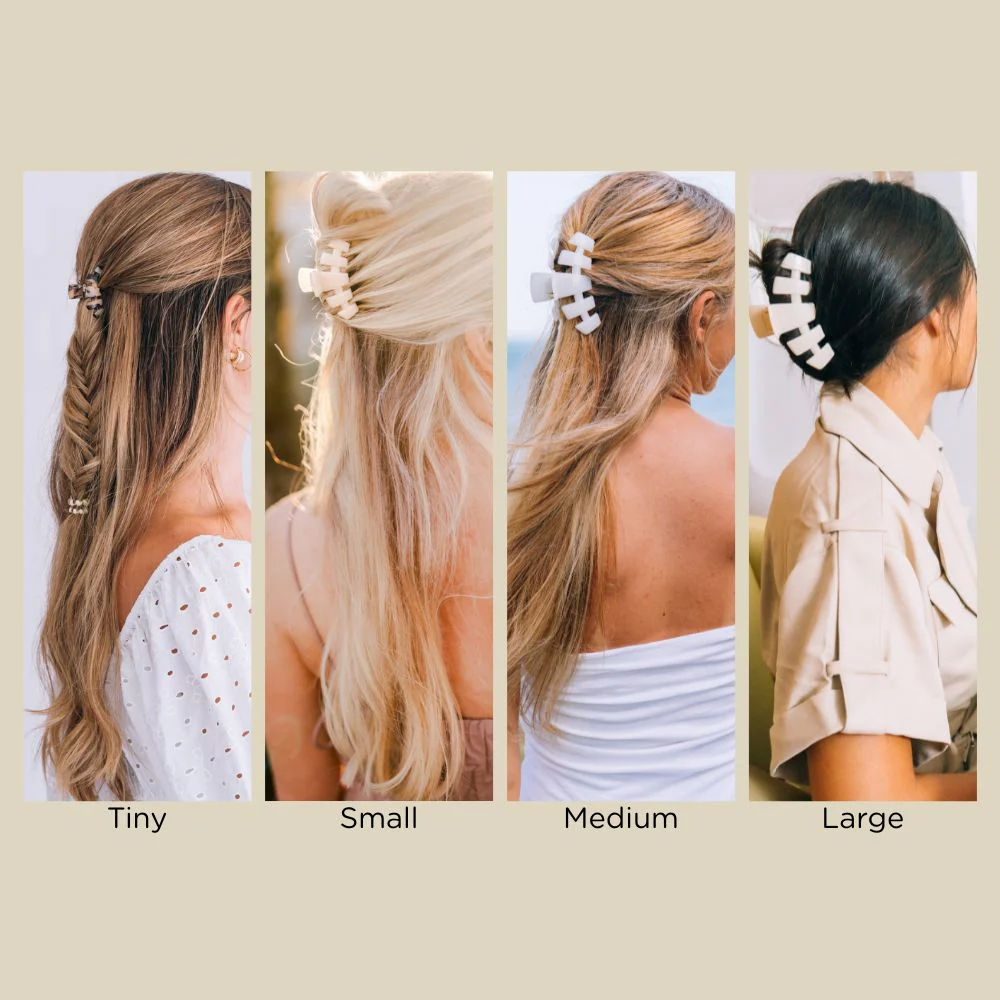 Classic Almond Beige Large Claw Clip - Image 6