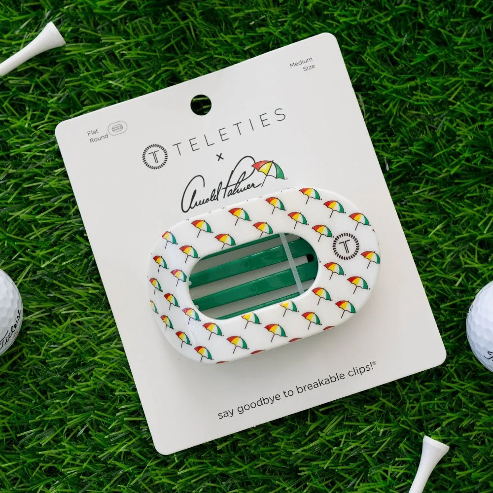 Arnold Palmer 2026 Medium Flat Round Hair Clip - Image 4