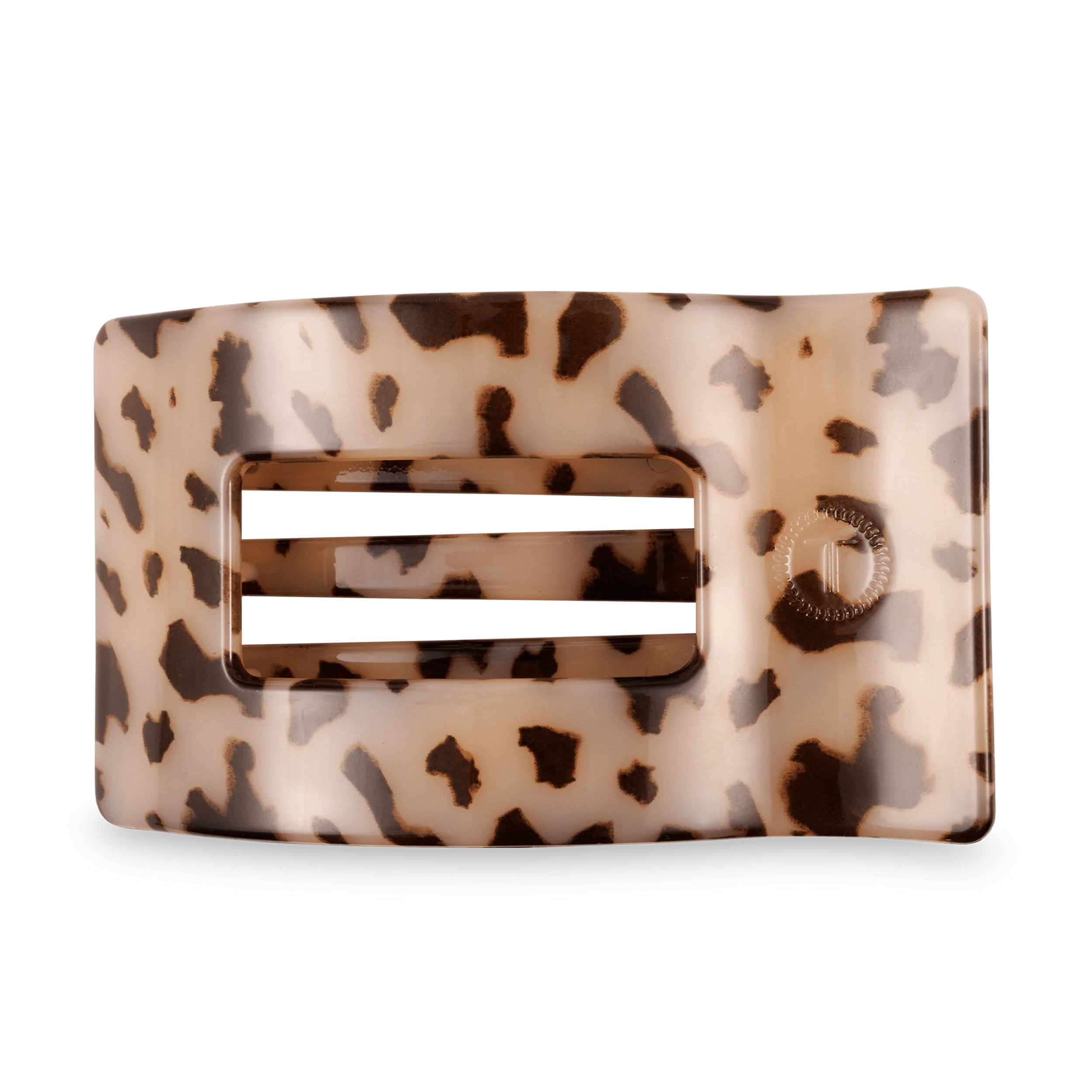 Blonde Tortoise Large Flat Rectangle Hair Clip