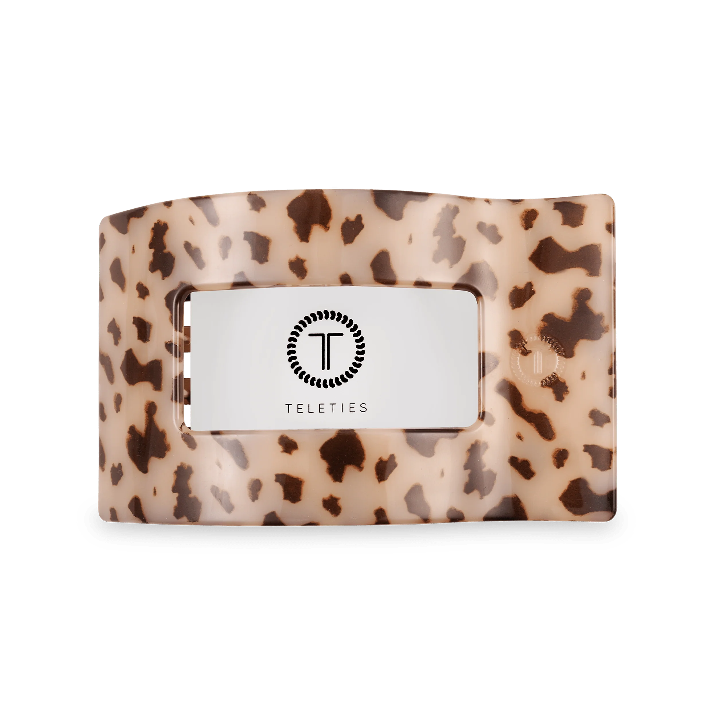 Blonde Tortoise Medium Flat Rectangle Hair Clip - Image 2