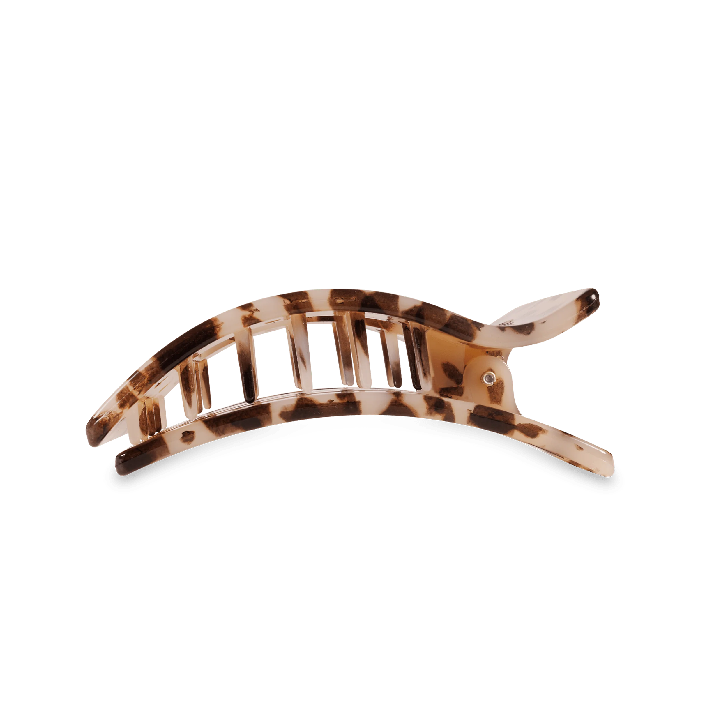 Blonde Tortoise Medium Flat Rectangle Hair Clip - Image 3