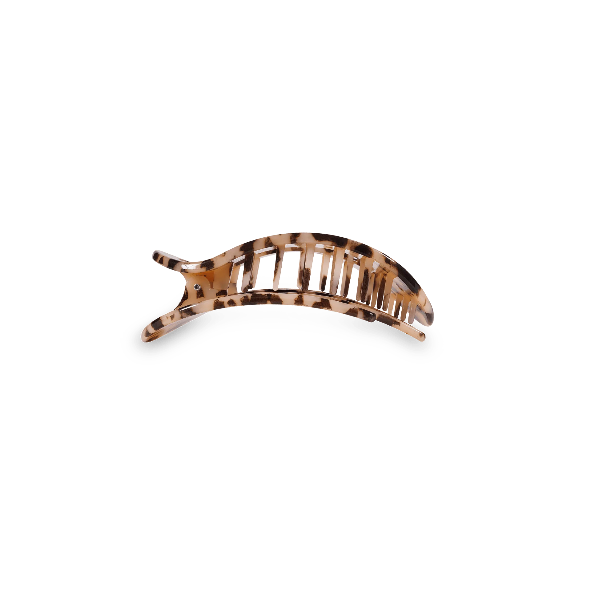 Blonde Tortoise Small Flat Round Hair Clip - Image 3