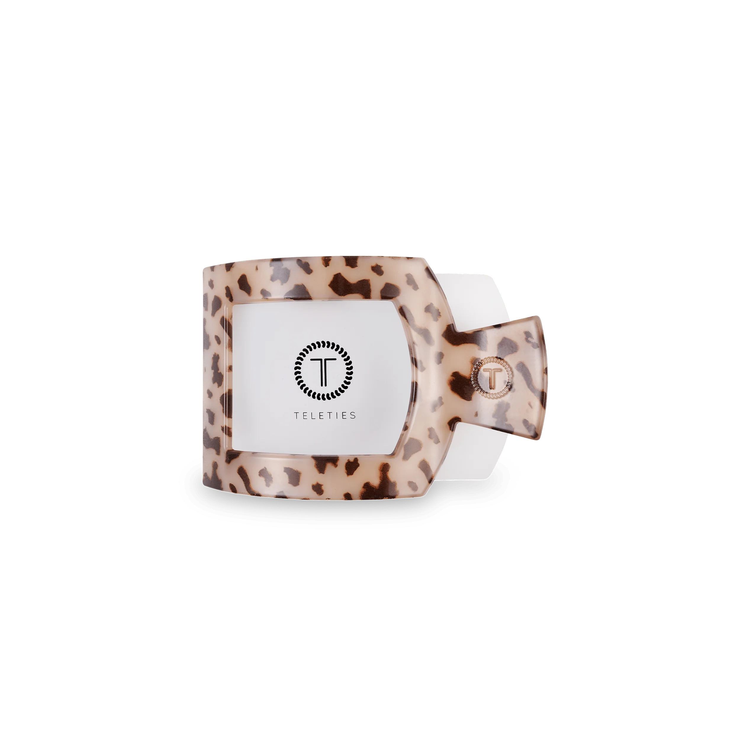 Blonde Tortoise Small Flat Square Hair Clip - Image 2