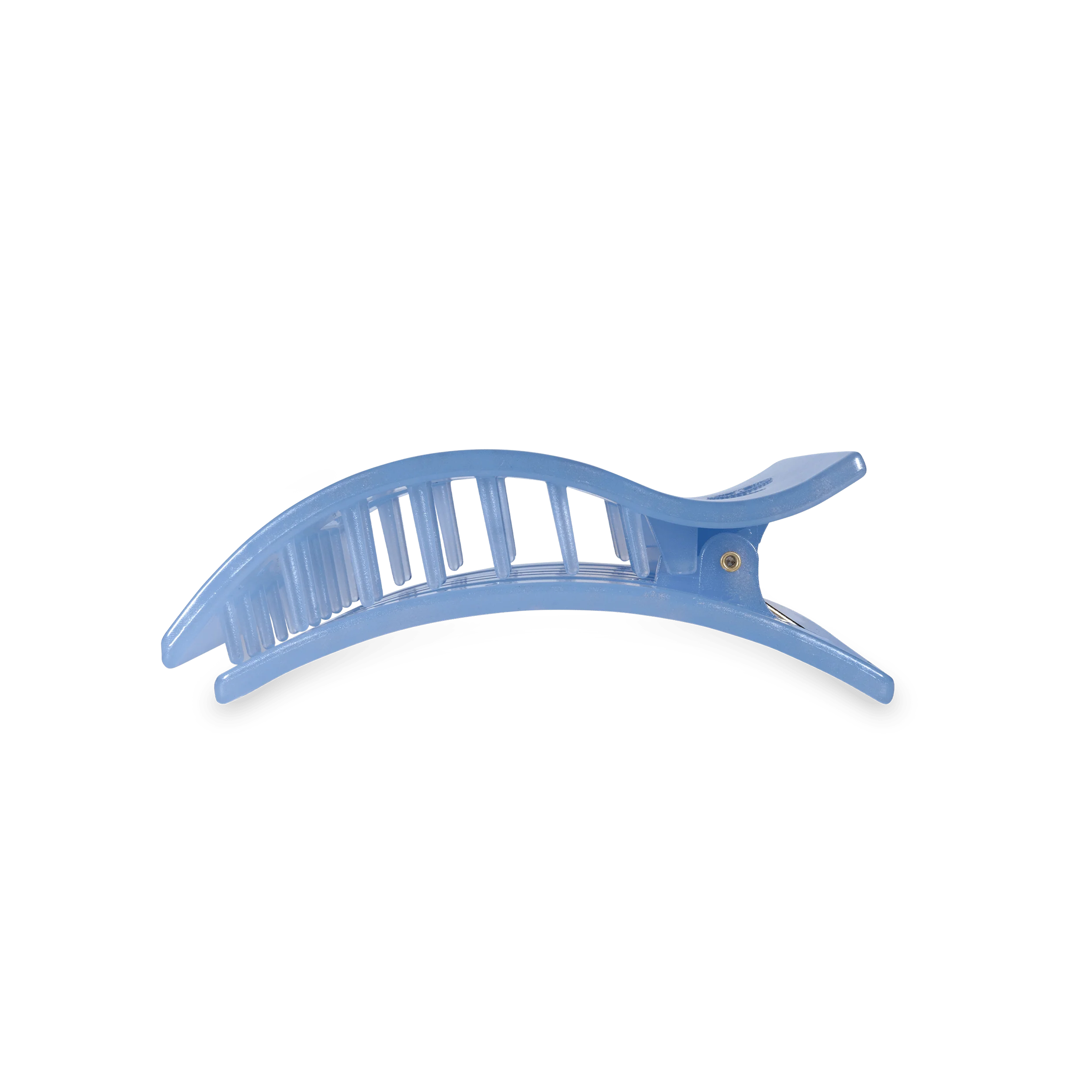 Blue Lagoon Medium Flat Rectangle Hair Clip - Image 3