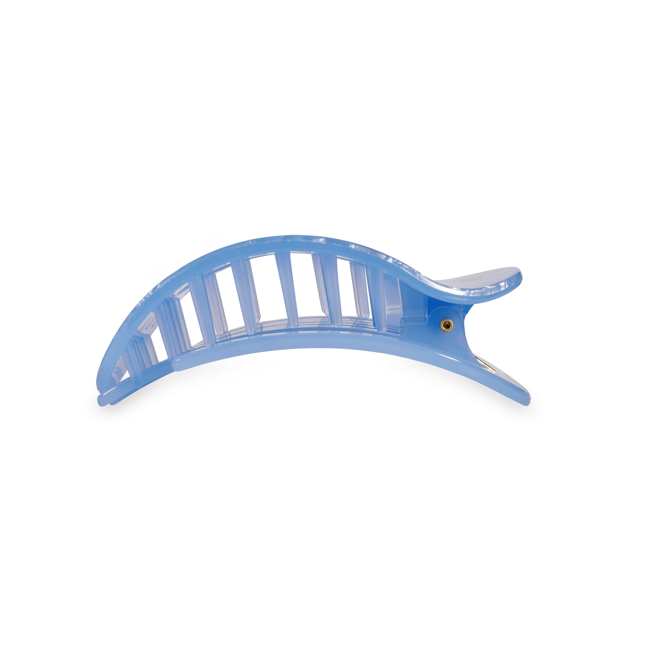 Blue Lagoon Medium Flat Round Hair Clip - Image 3