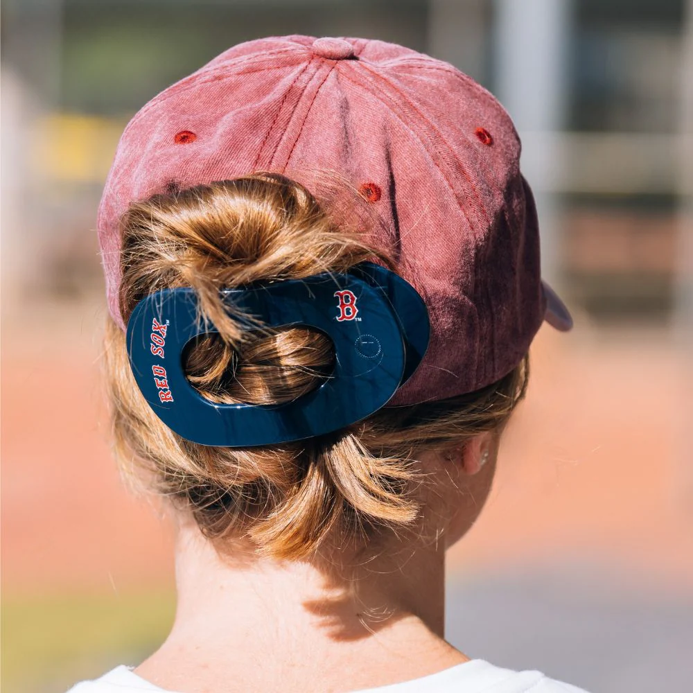 Boston Red Sox Large Flat Round Hair Clip - Image 4