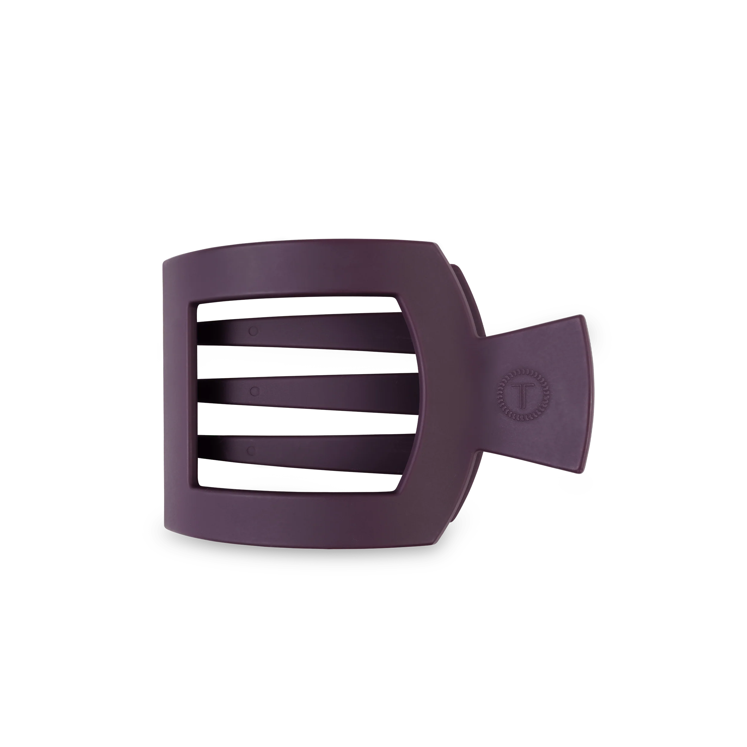 Burgundy Bliss Medium Flat Square Hair Clip