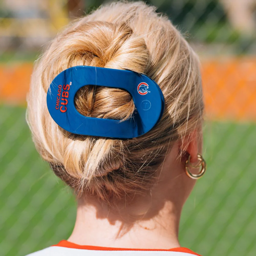 Chicago Cubs Large Flat Round Hair Clip - Image 4