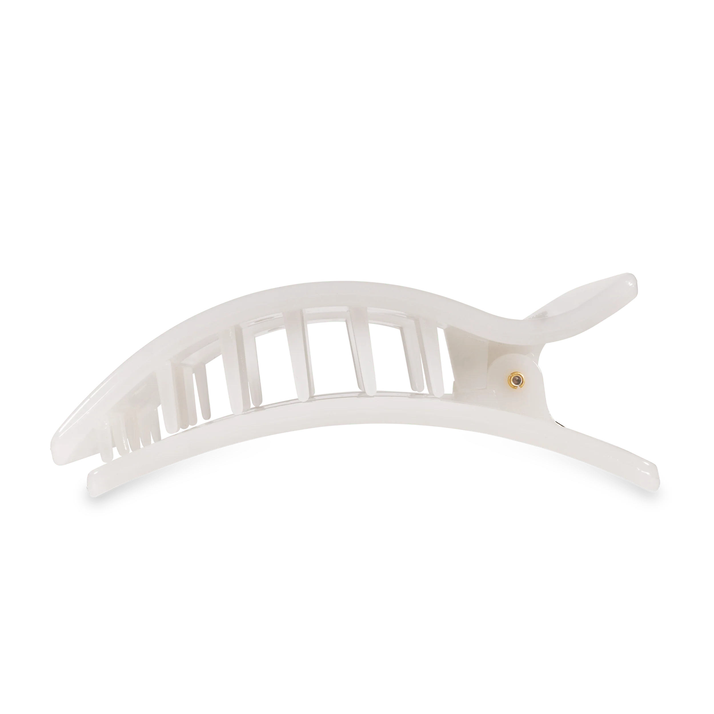 Coconut White Large Flat Rectangle Hair Clip - Image 3