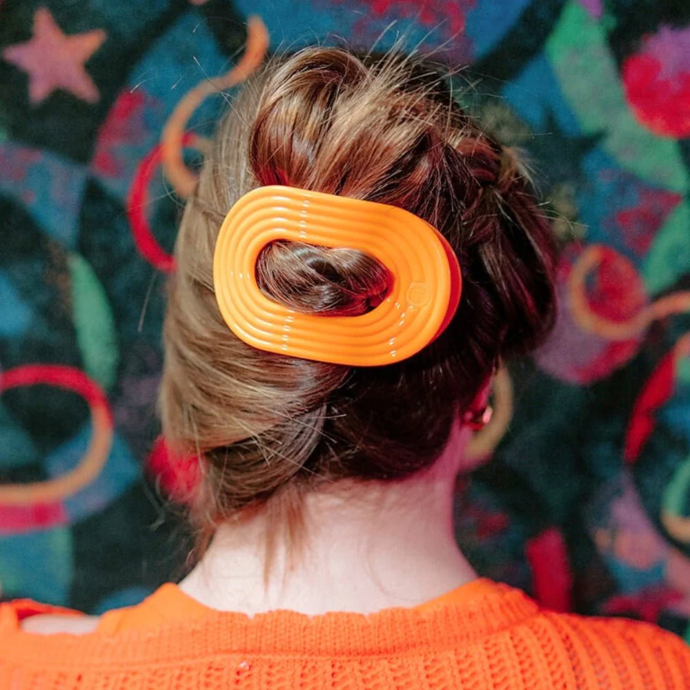 Day Rave Large Flat Round Hair Clip - Image 4