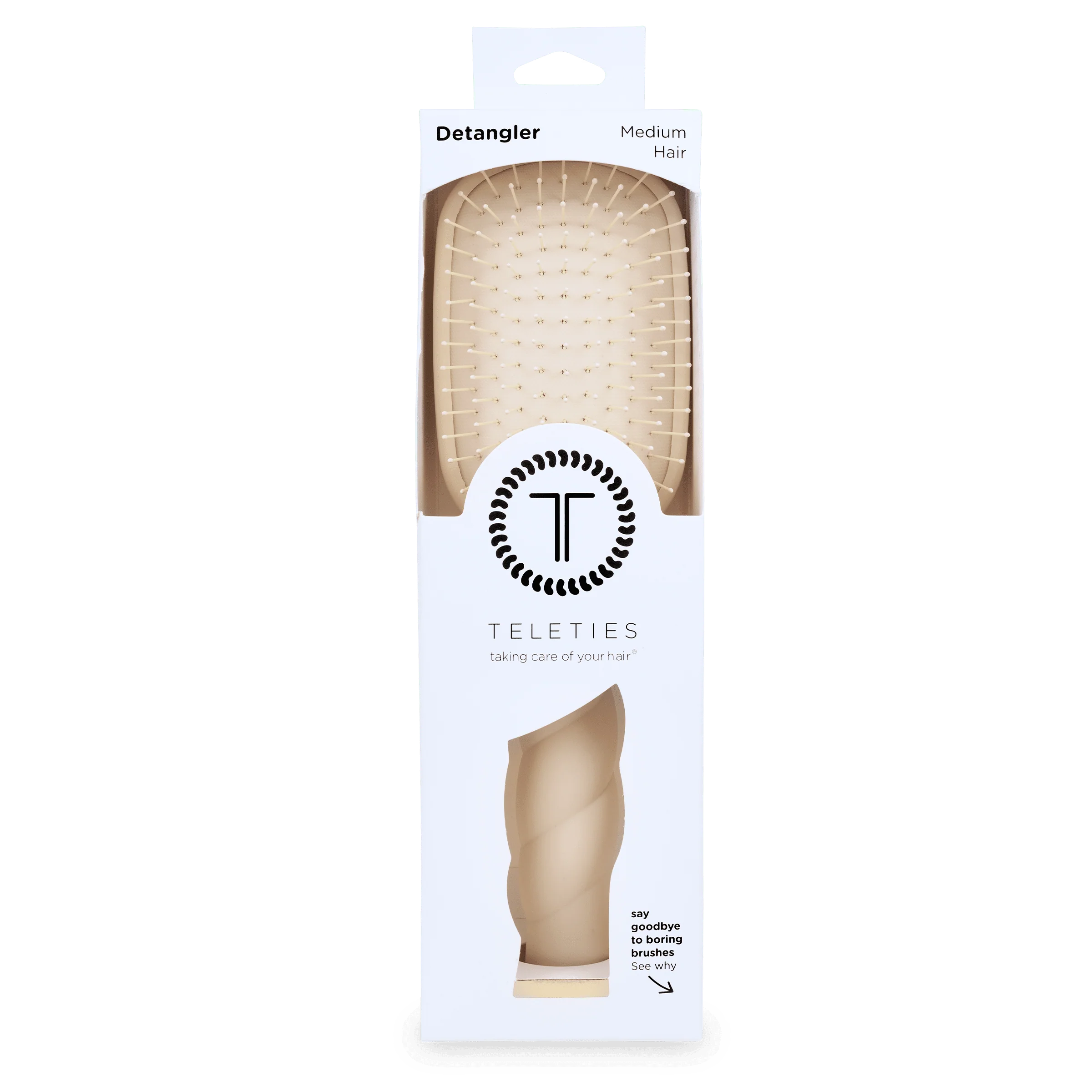 Detangler Hair Brush for Medium Hair – Tan - Image 11