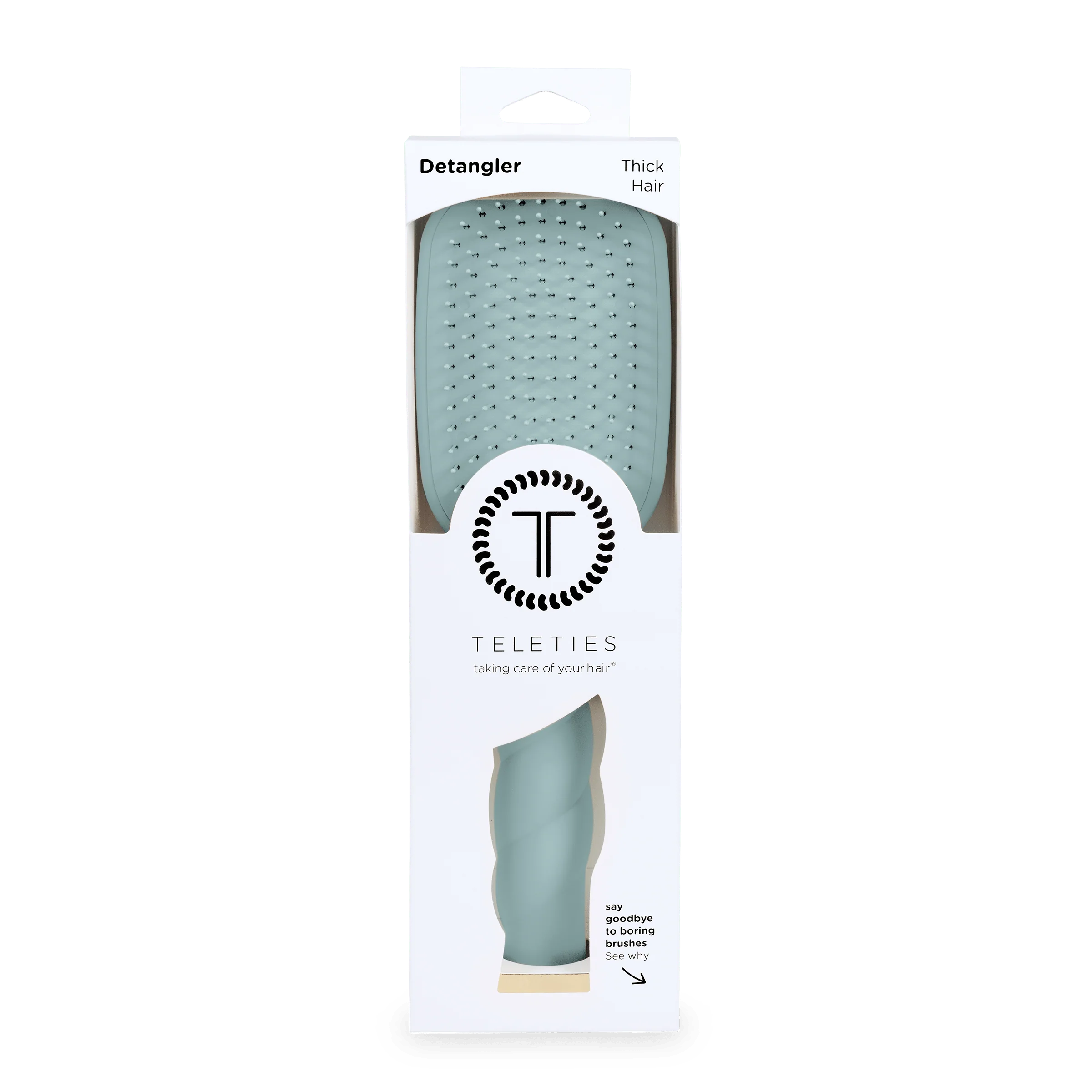 Detangler Hair Brush for Thick Hair – Blue - Image 10