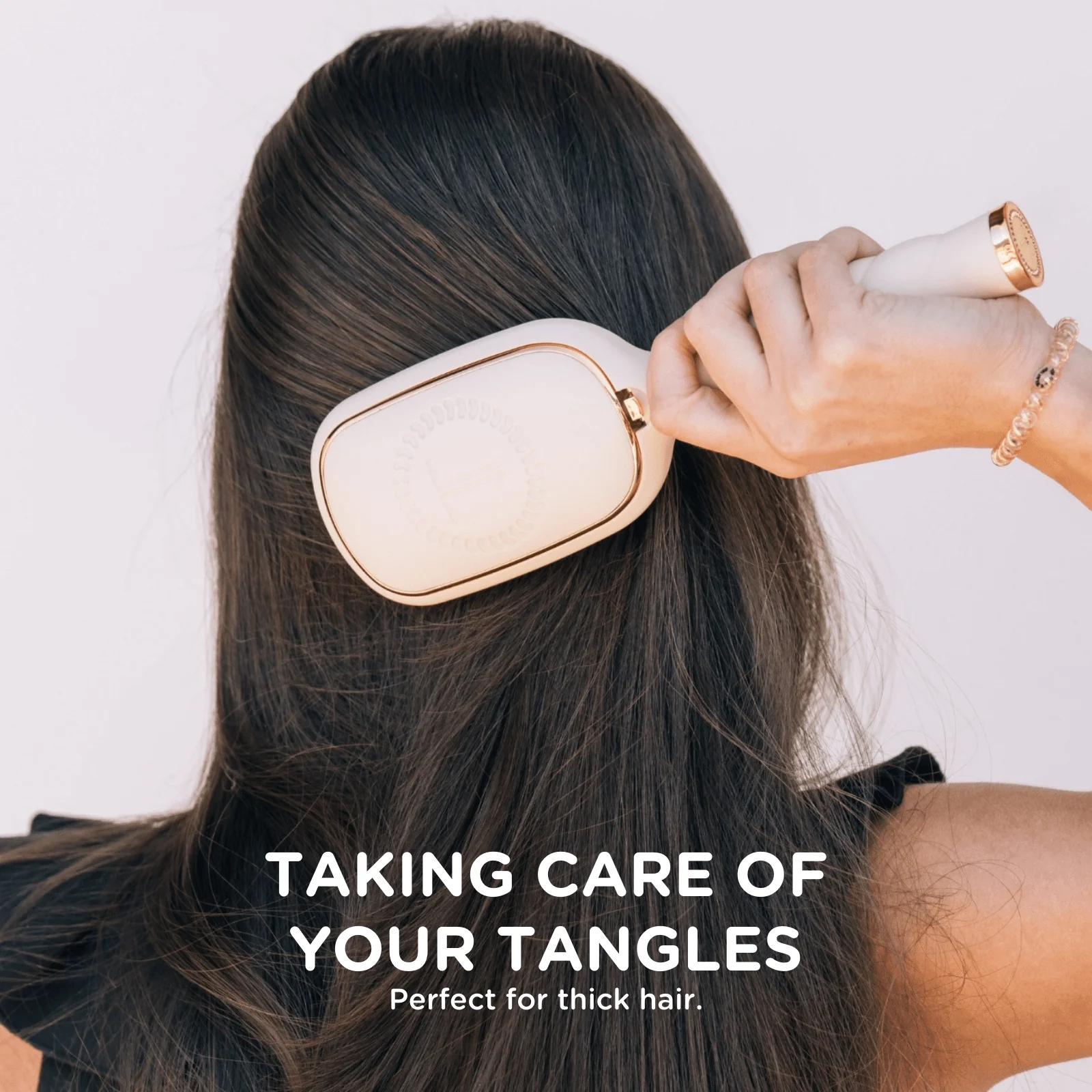 Detangler Hair Brush for Thick Hair – Tan - Image 9