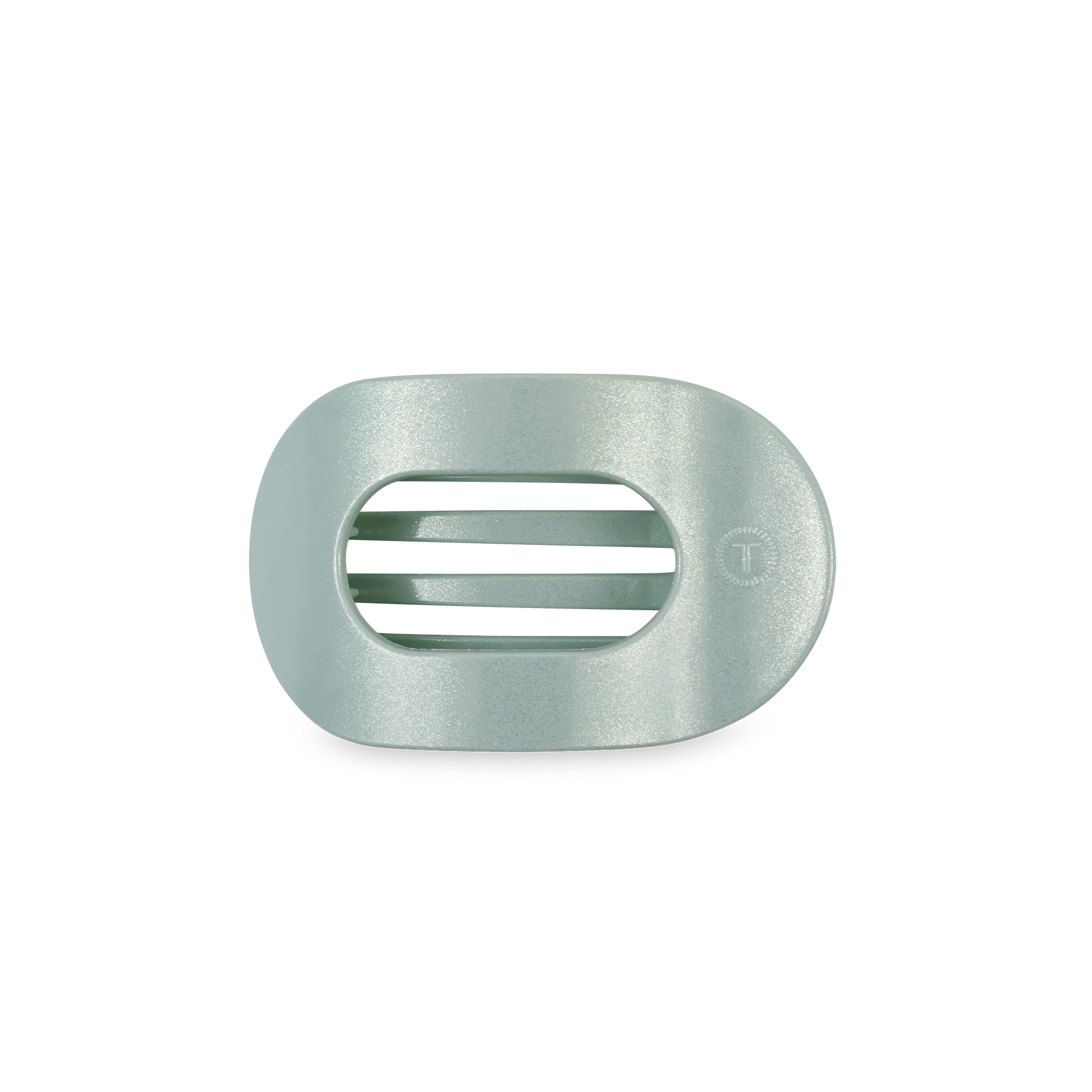 Dew Drop Small Flat Round Hair Clip