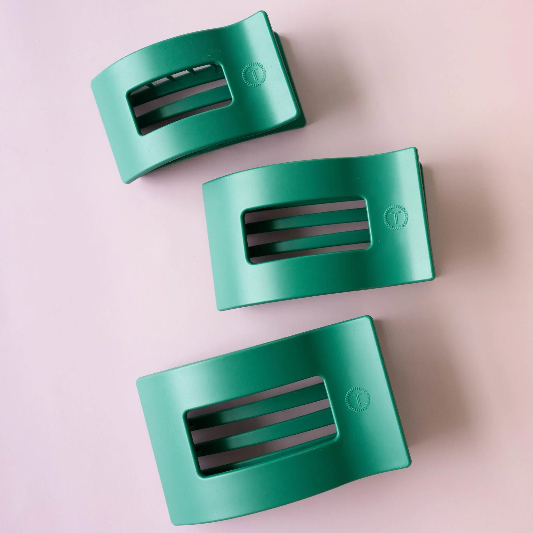 Fir Real Large Flat Rectangle Hair Clip - Image 5