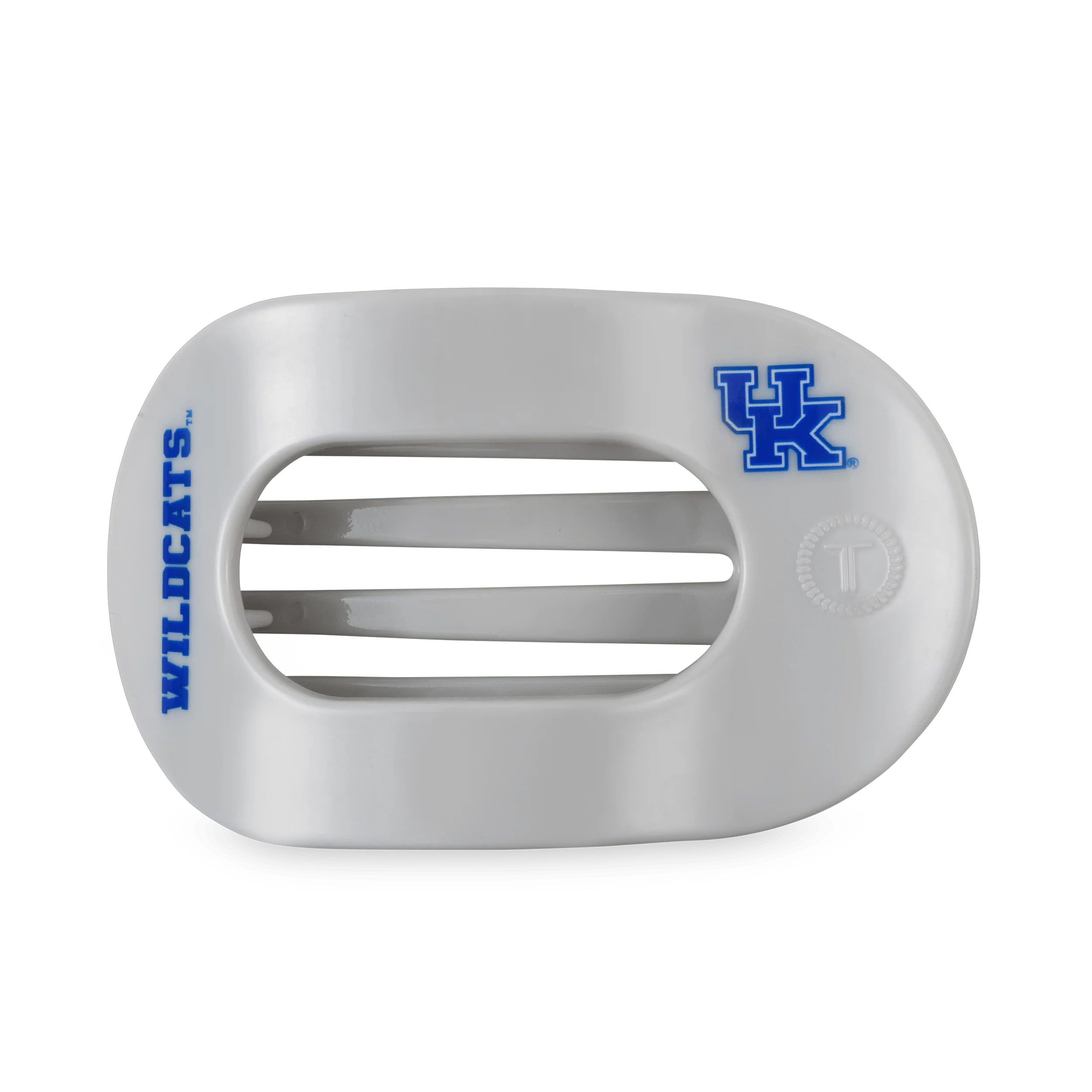 Go Big Blue! Large Flat Round Hair Clip