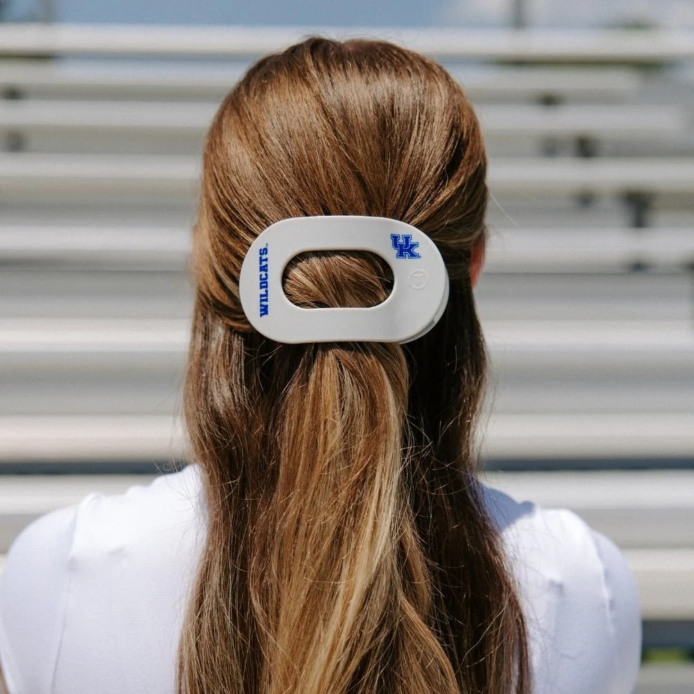 Go Big Blue! Large Flat Round Hair Clip - Image 4