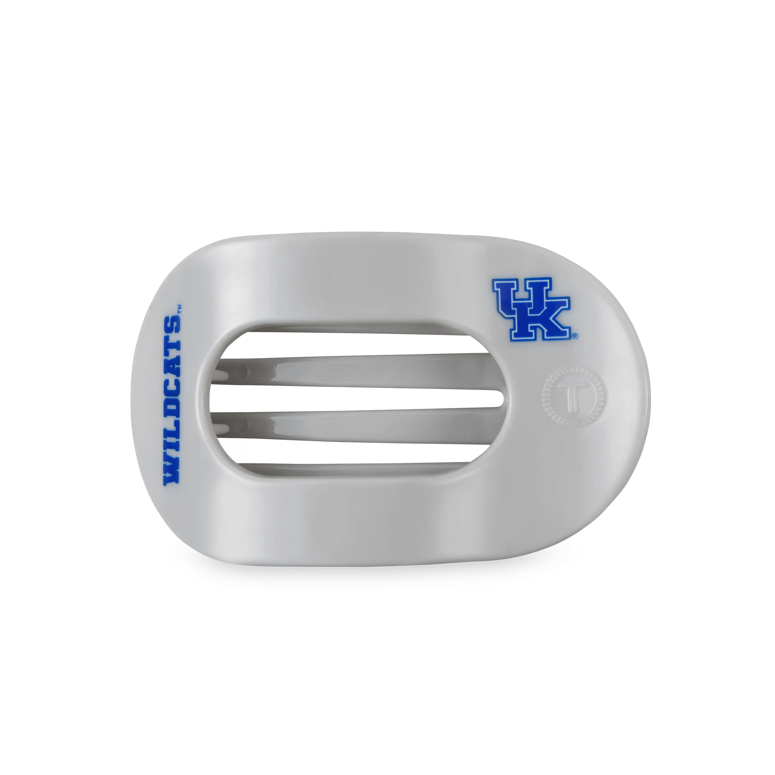 Go Big Blue! Medium Flat Round Hair Clip