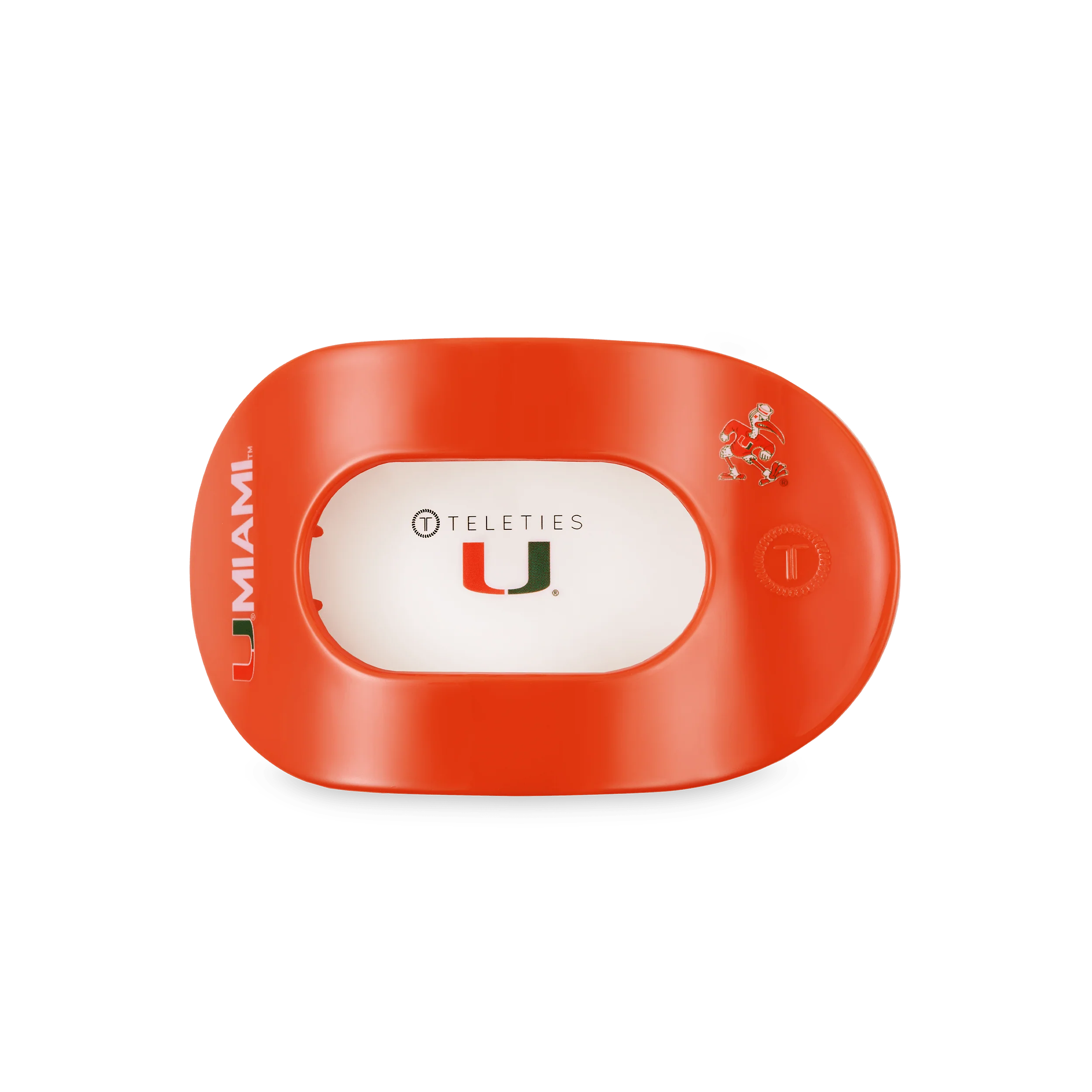 Go Canes! Medium Flat Round Hair Clip - Image 2