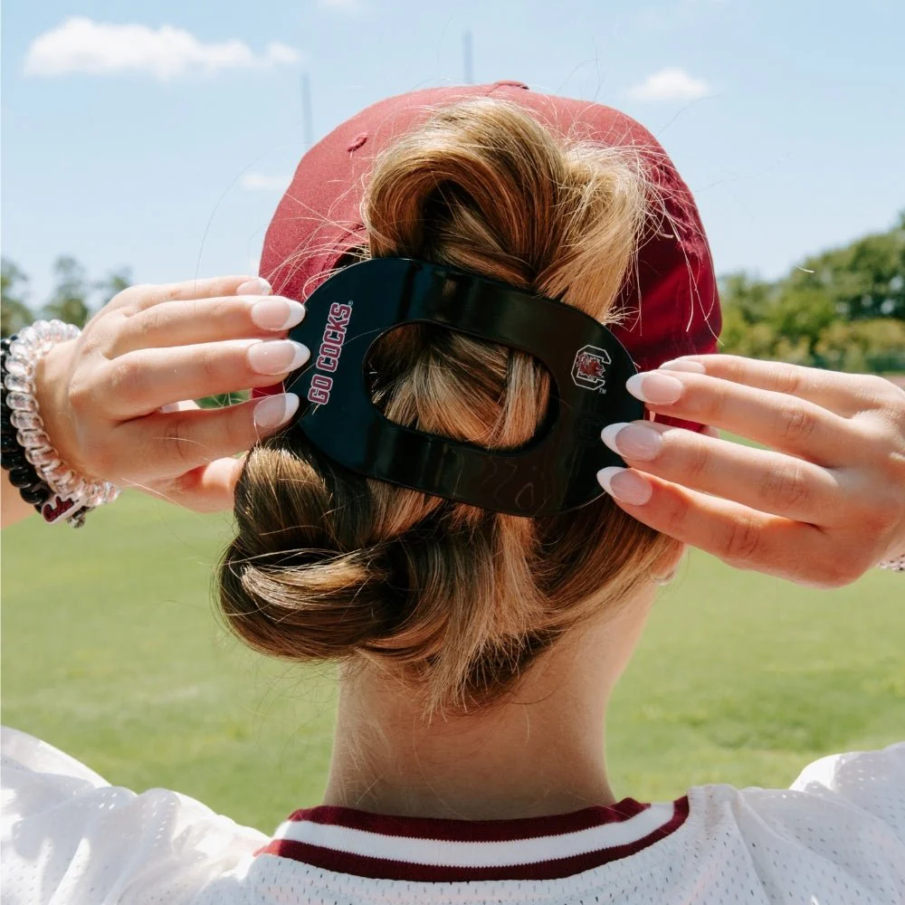 Go Cocks! Large Flat Round Hair Clip - Image 4