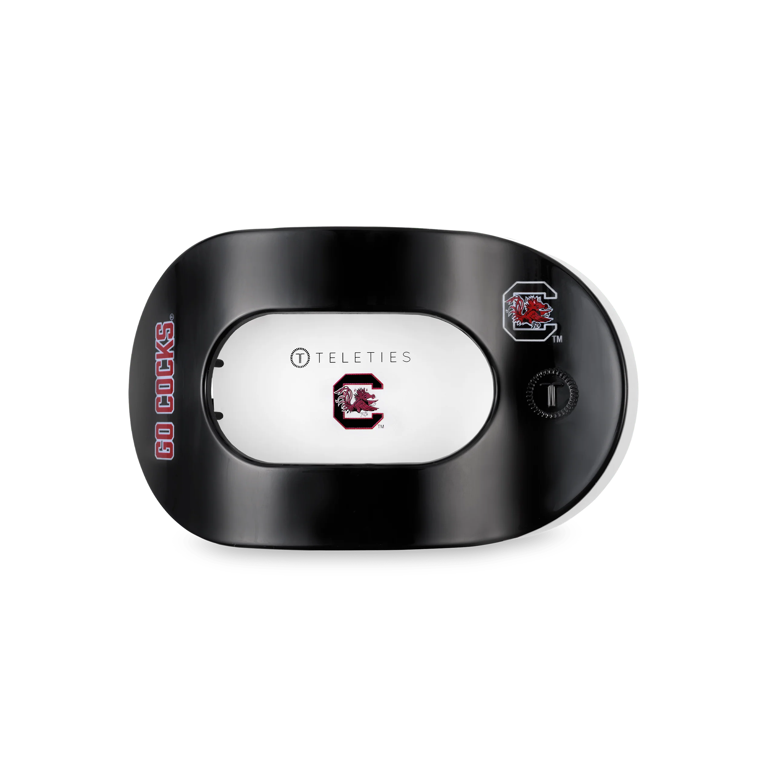 Go Cocks! Medium Flat Round Hair Clip - Image 2