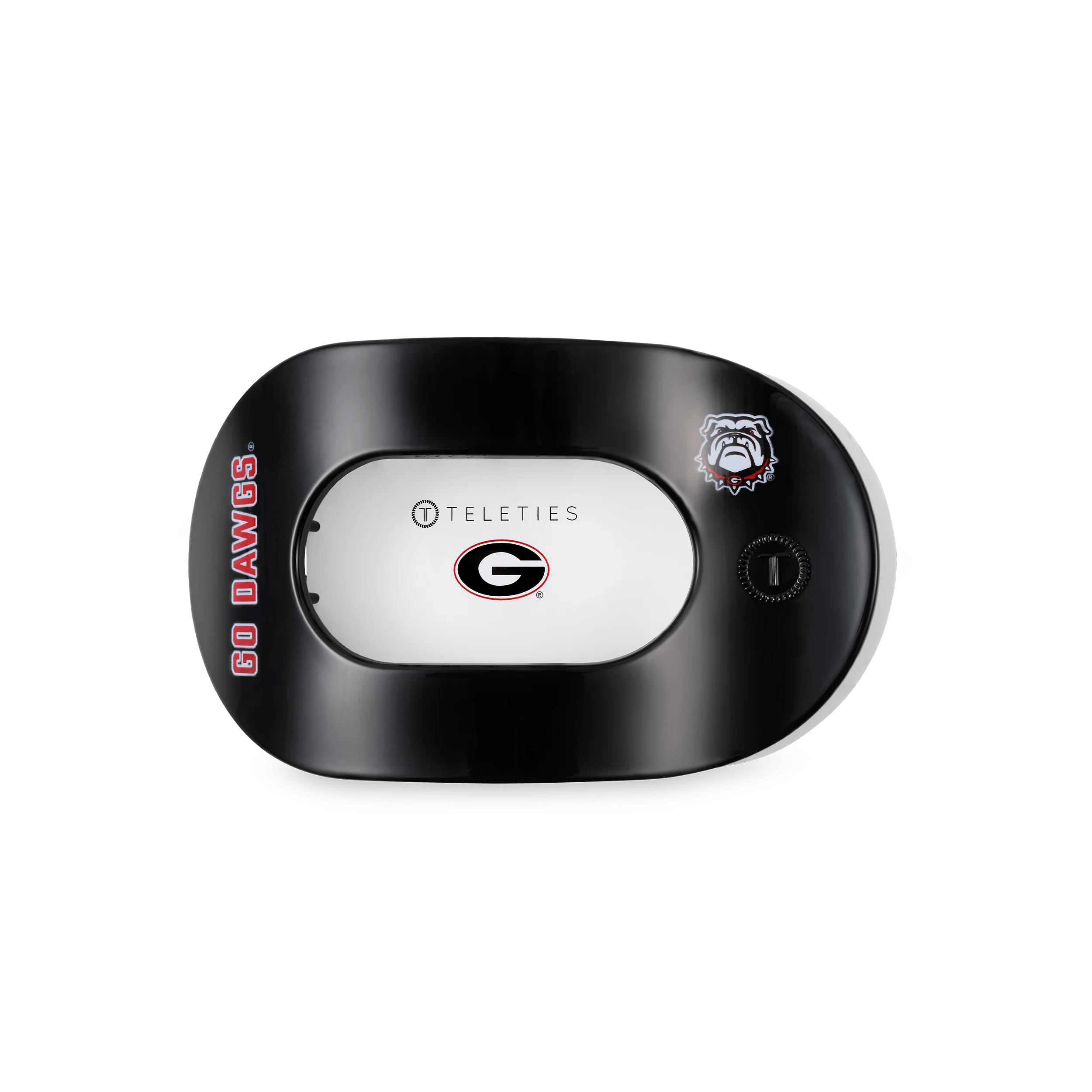 Go Dawgs! Medium Flat Round Hair Clip - Image 2