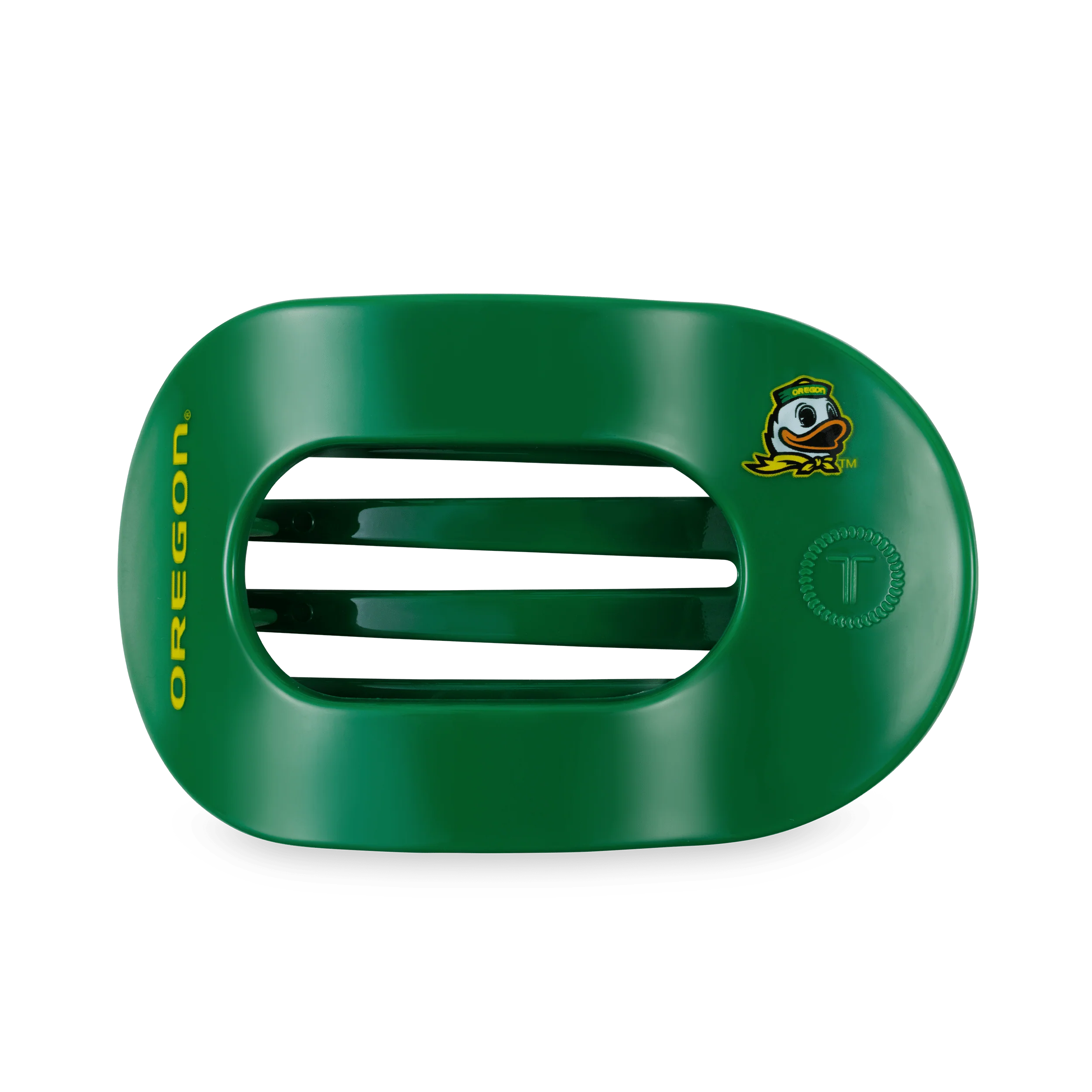 Go Ducks! Large Flat Round Hair Clip