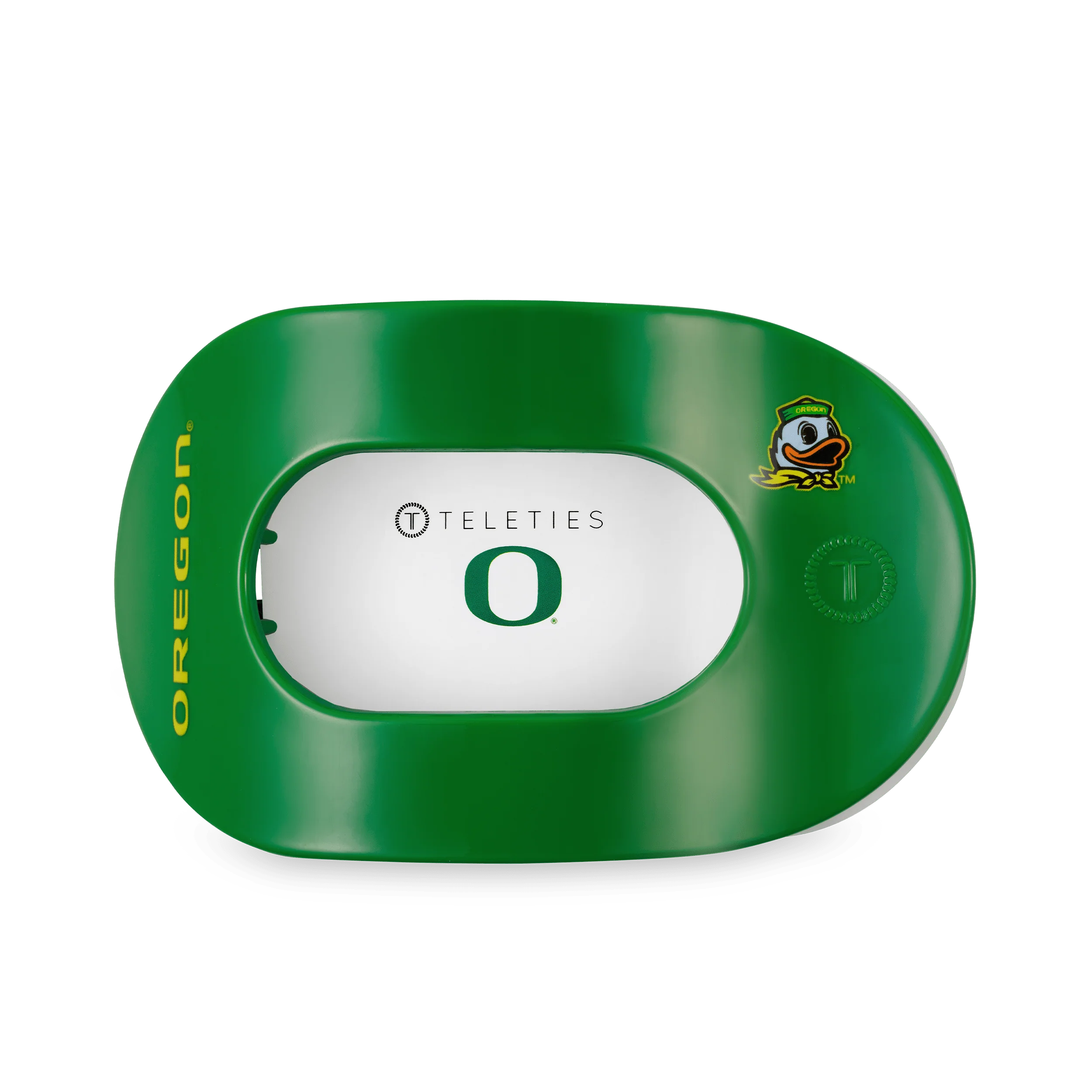 Go Ducks! Large Flat Round Hair Clip - Image 2