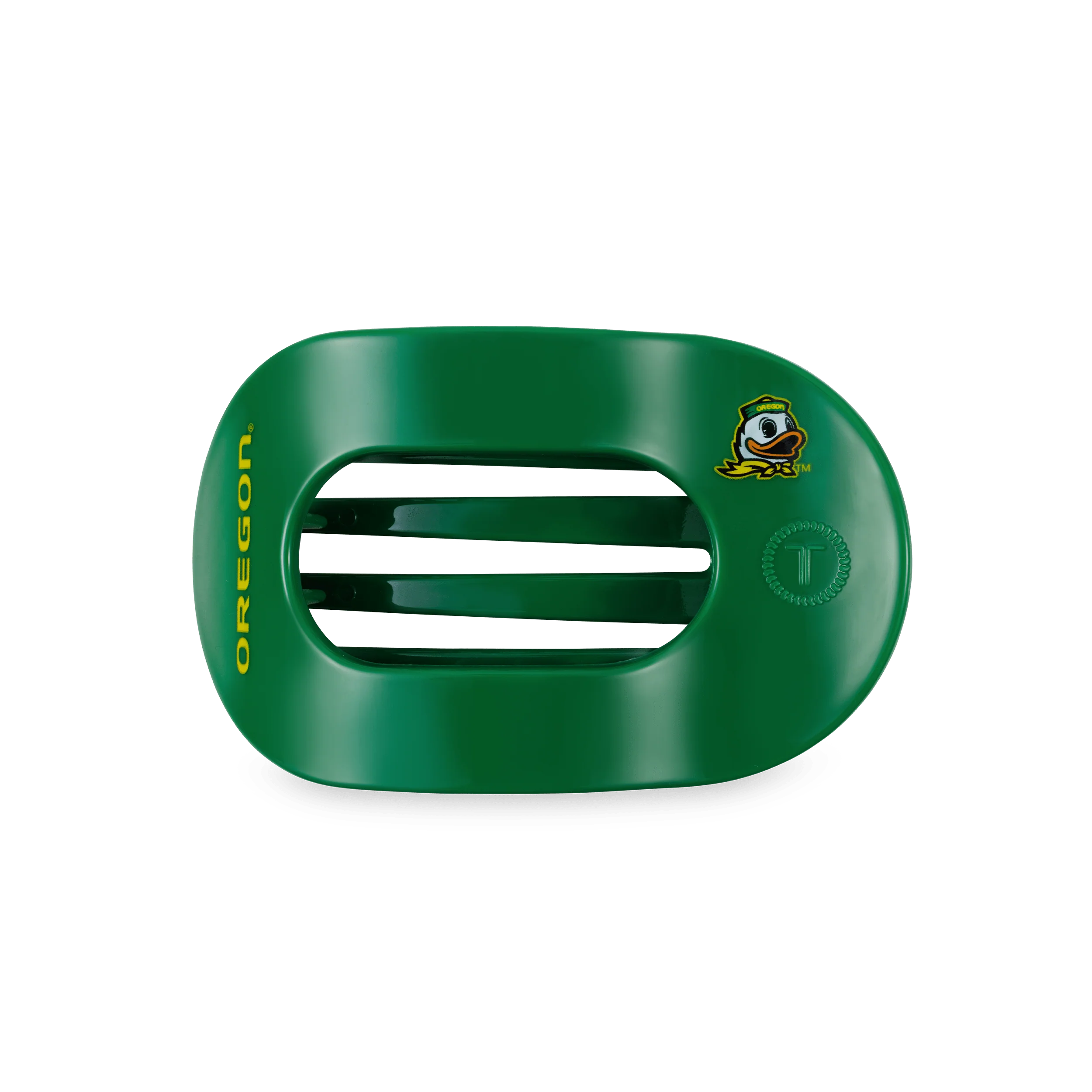 Go Ducks! Medium Flat Round Hair Clip