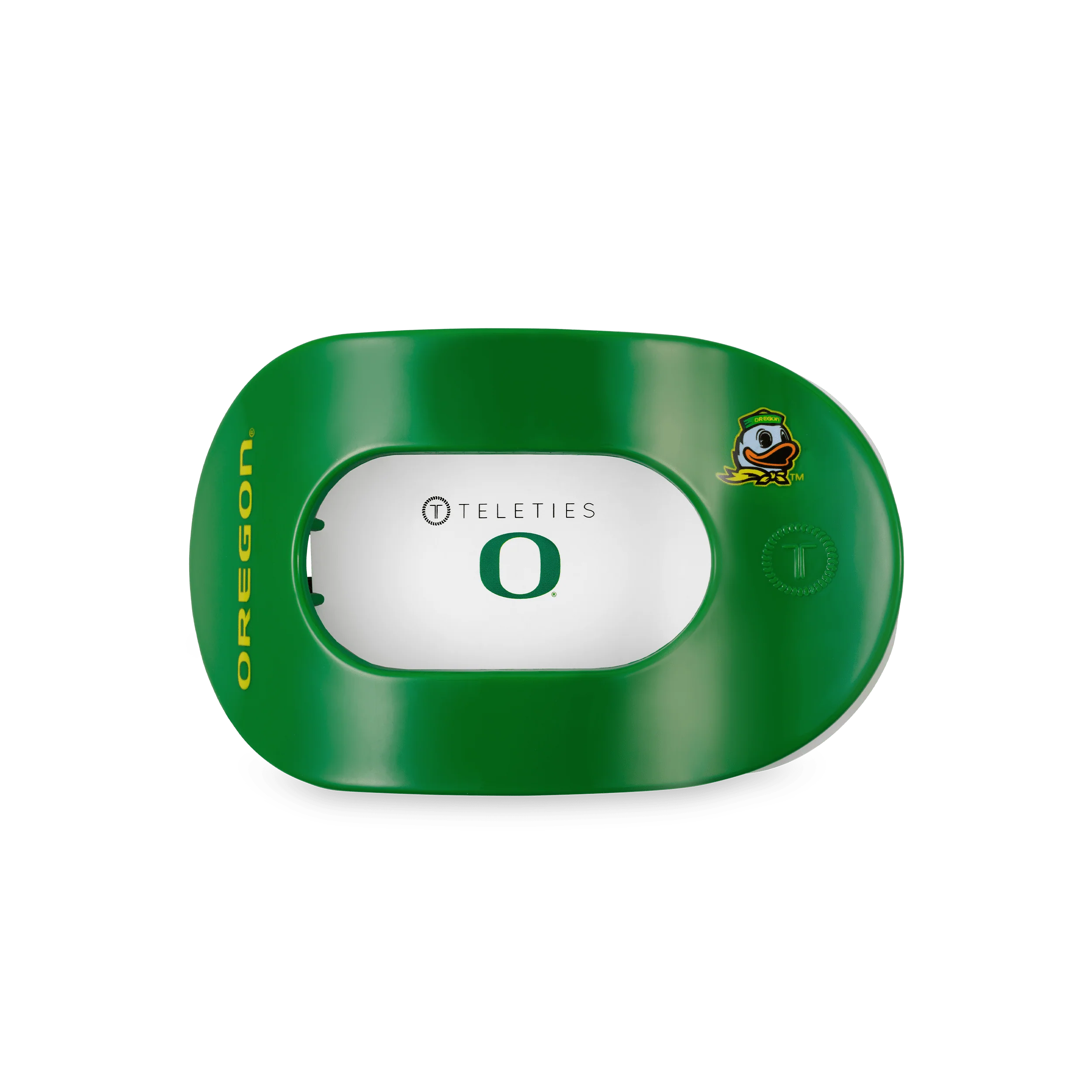 Go Ducks! Medium Flat Round Hair Clip - Image 2