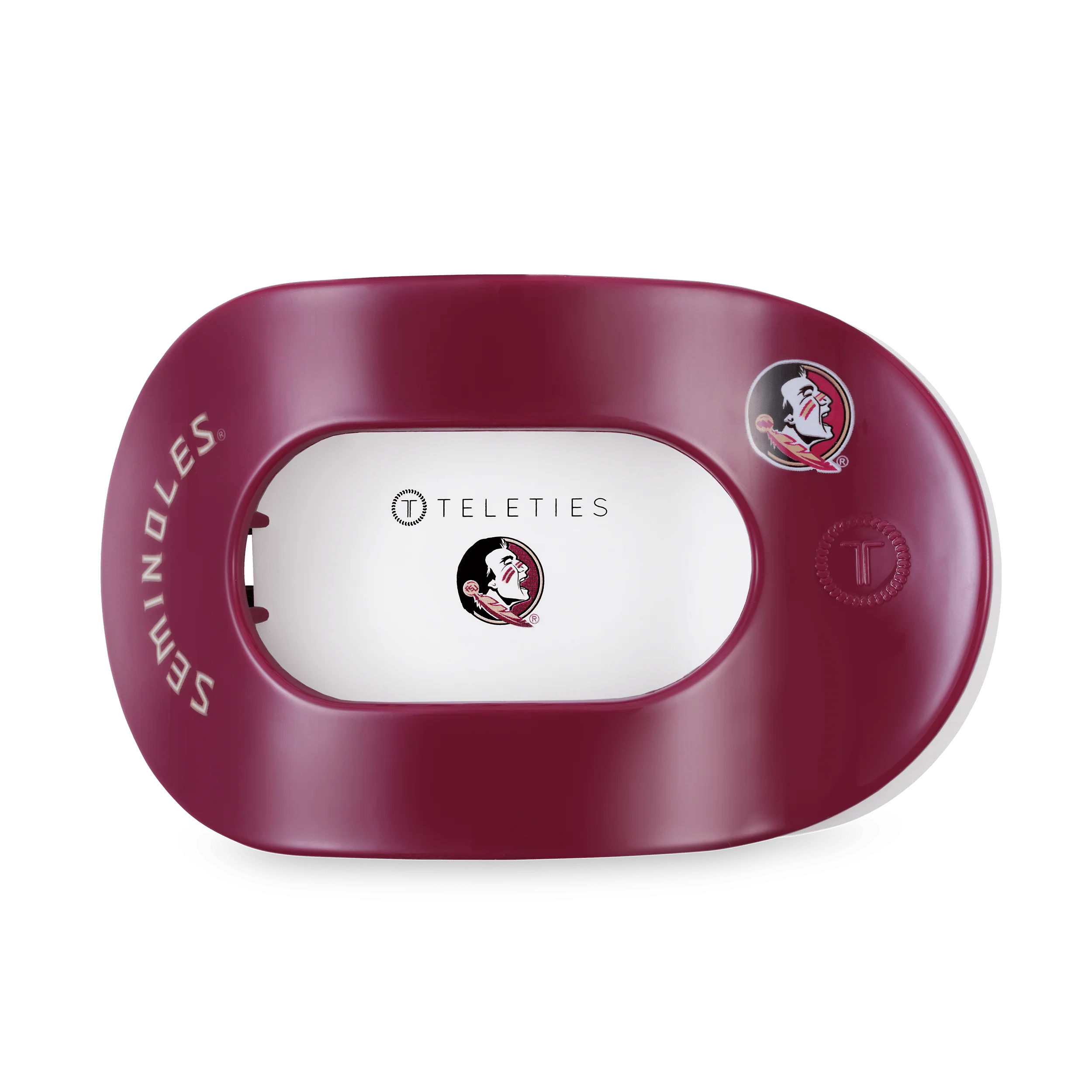 Go Noles! Large Flat Round Hair Clip - Image 2