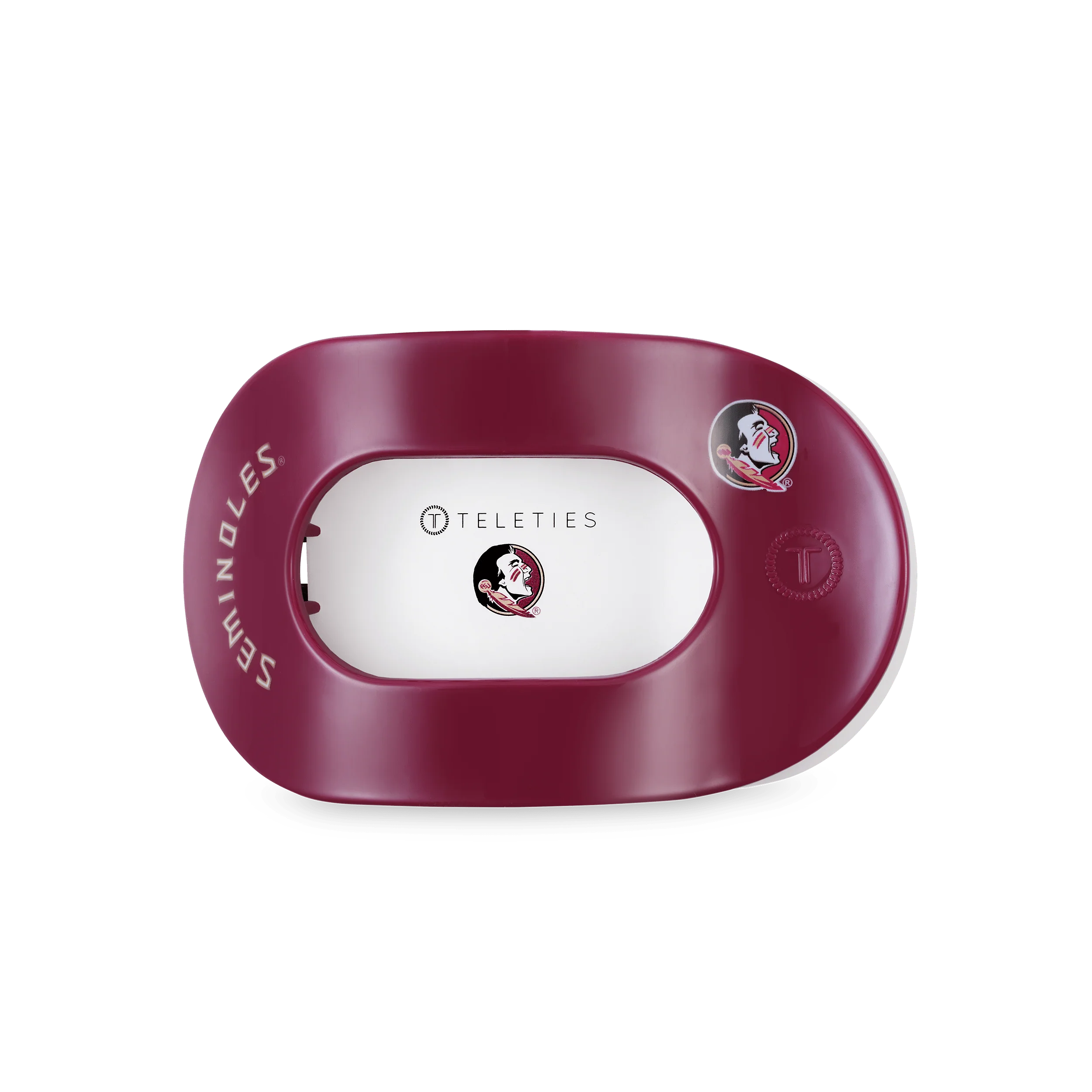 Go Noles! Medium Flat Round Hair Clip - Image 2