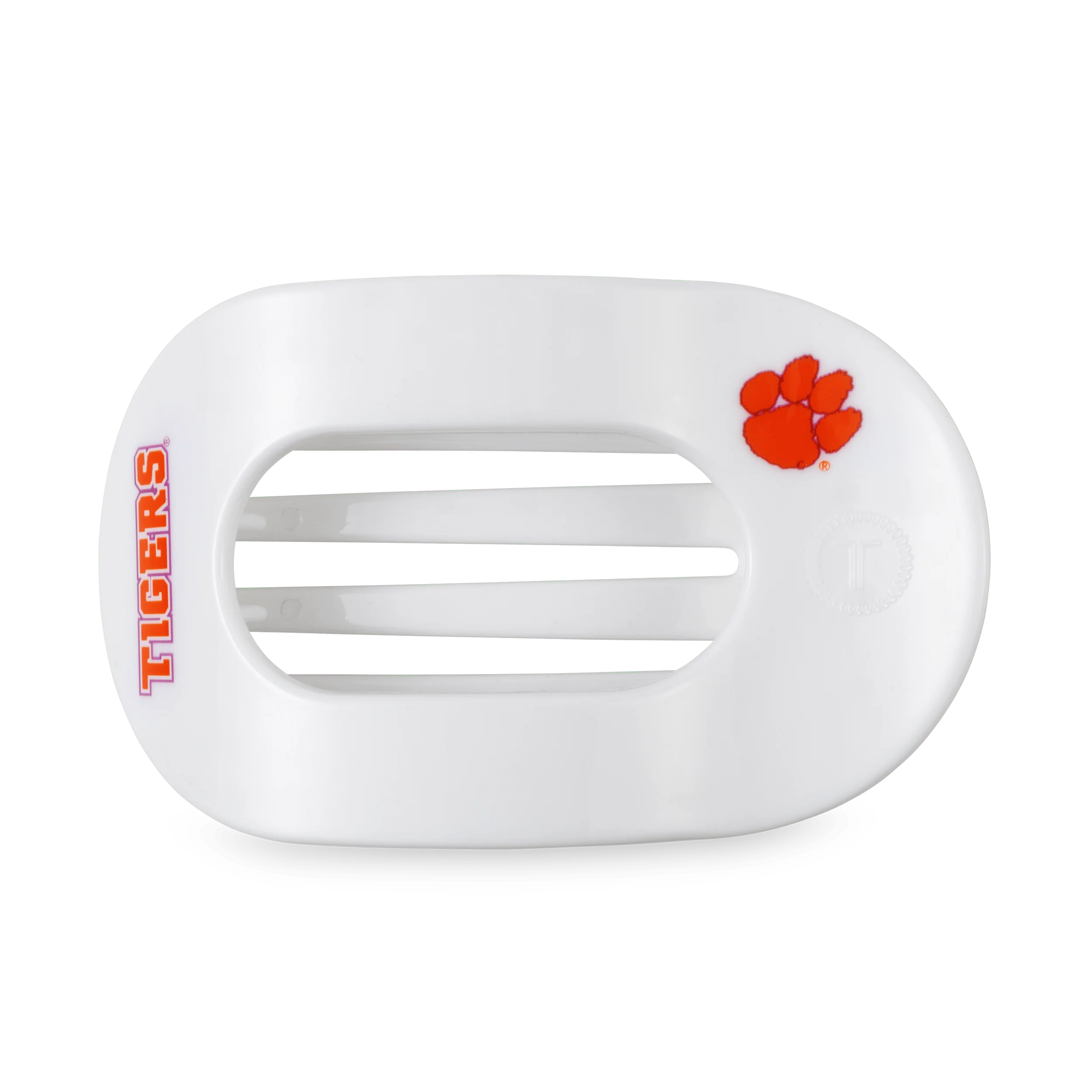 Go Tigers! Large Flat Round Hair Clip
