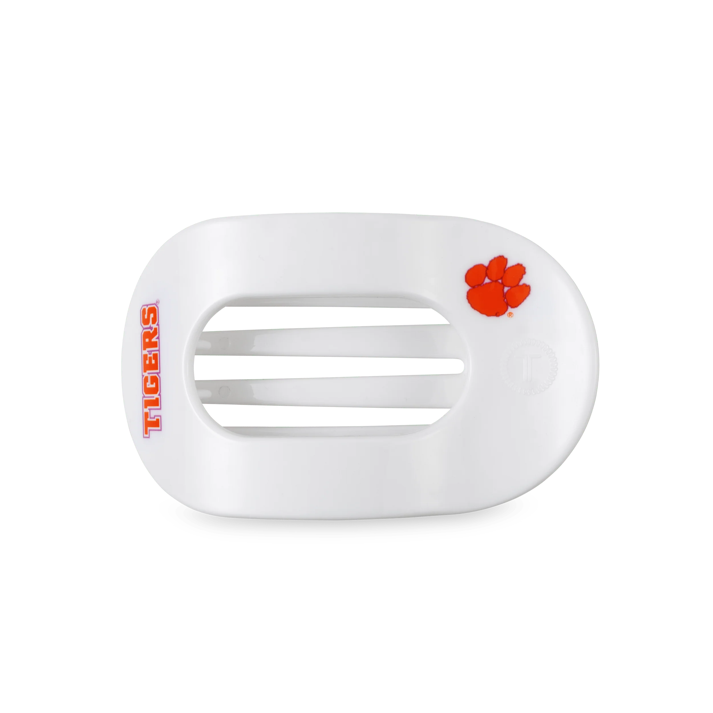 Go Tigers! Medium Flat Round Hair Clip