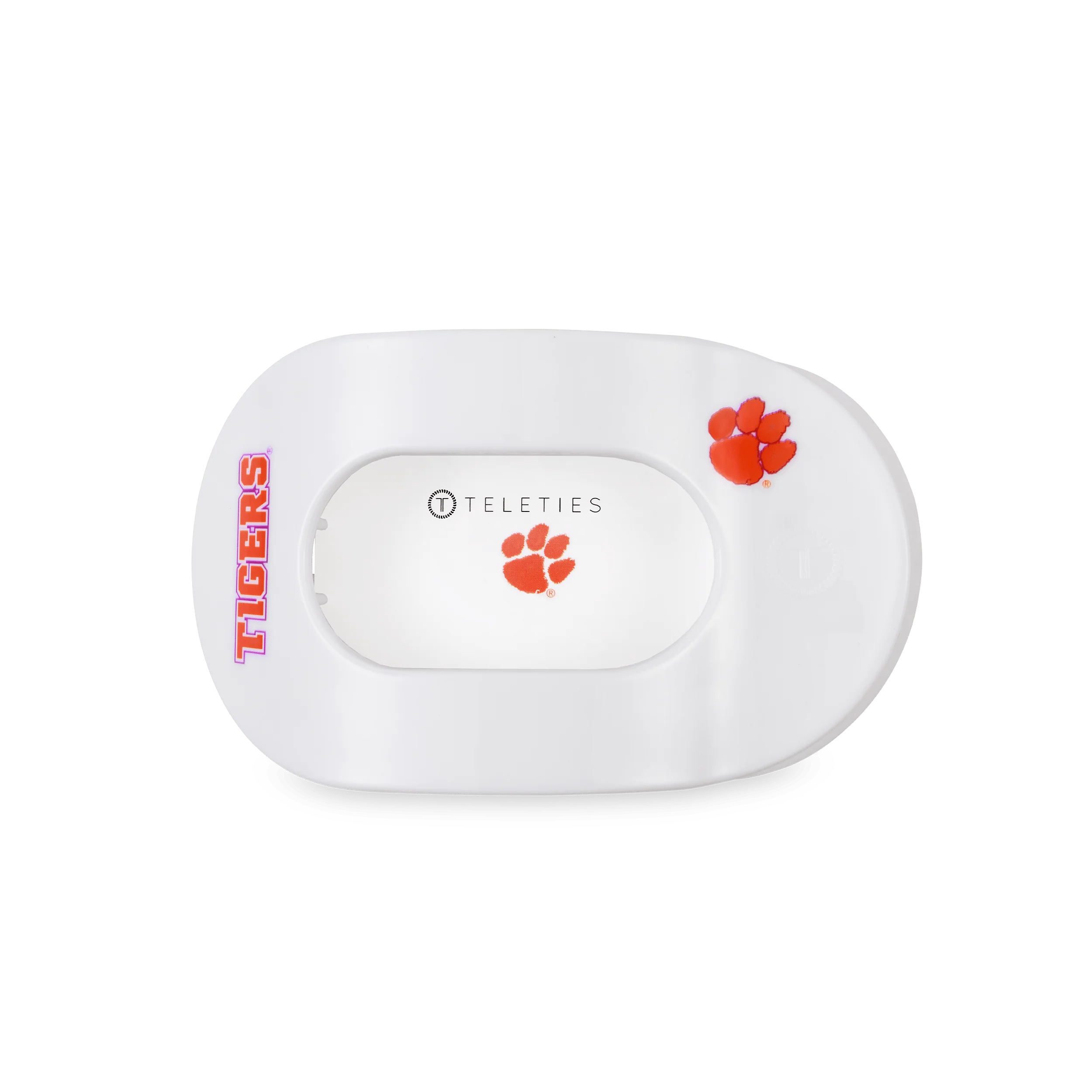 Go Tigers! Medium Flat Round Hair Clip - Image 2