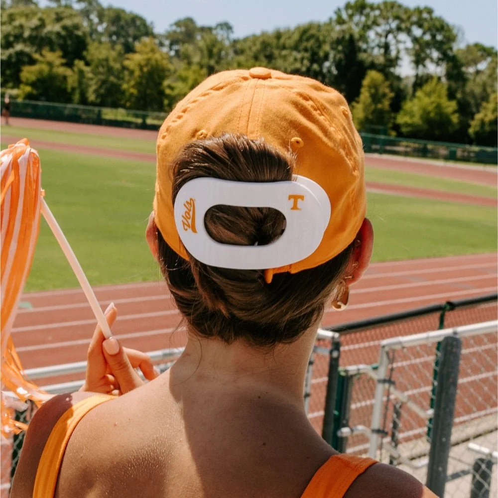 Go Vols! Large Flat Round Hair Clip - Image 4