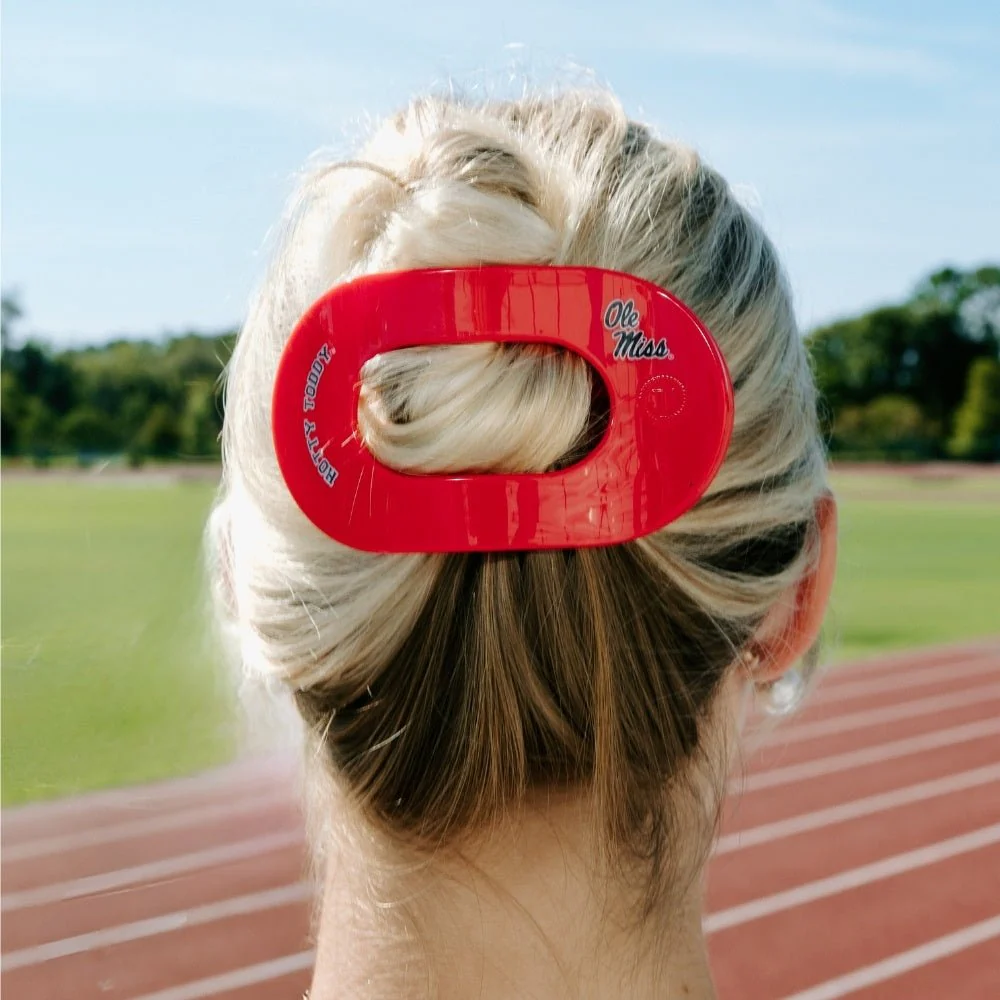 Hotty Toddy! Large Flat Round Hair Clip - Image 4