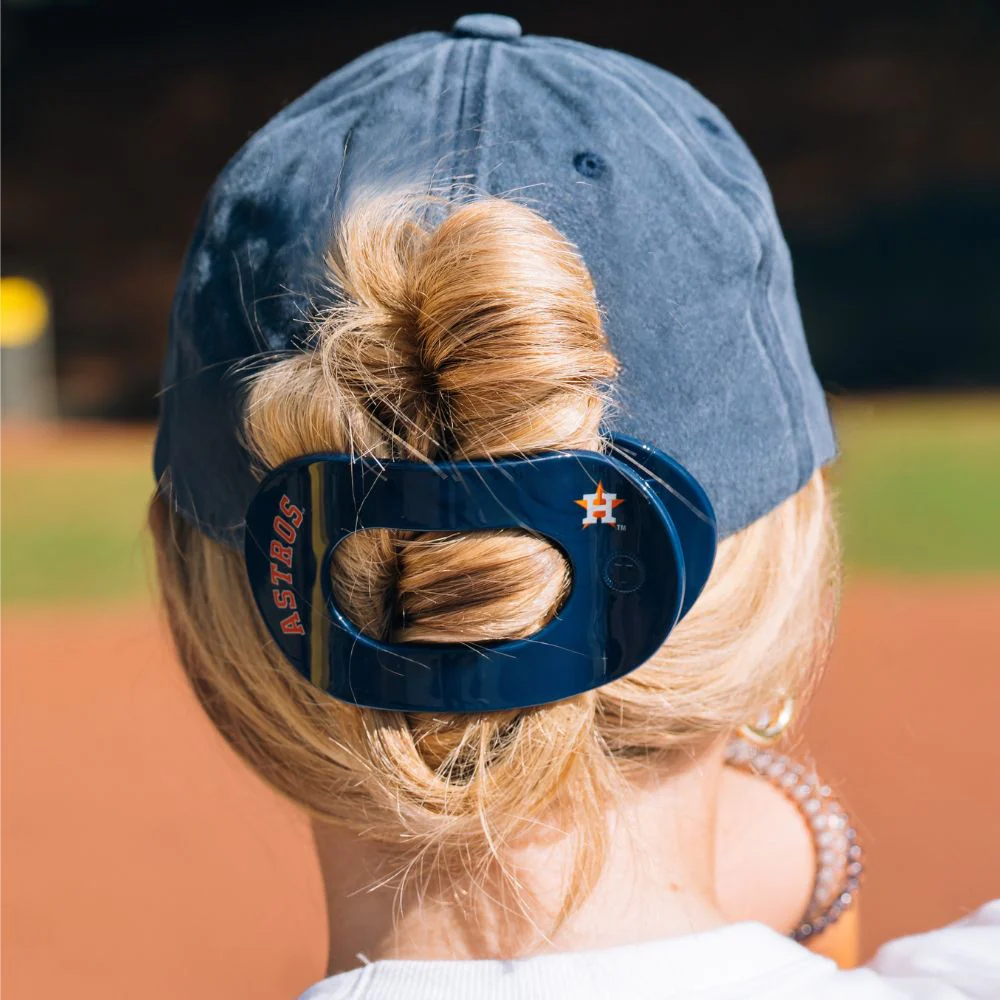 Houston Astros Large Flat Round Hair Clip - Image 4