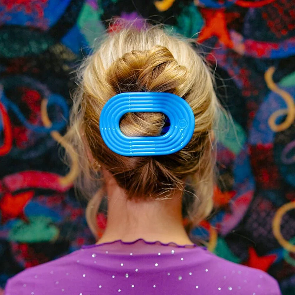 Miami Vice Large Flat Round Hair Clip - Image 4