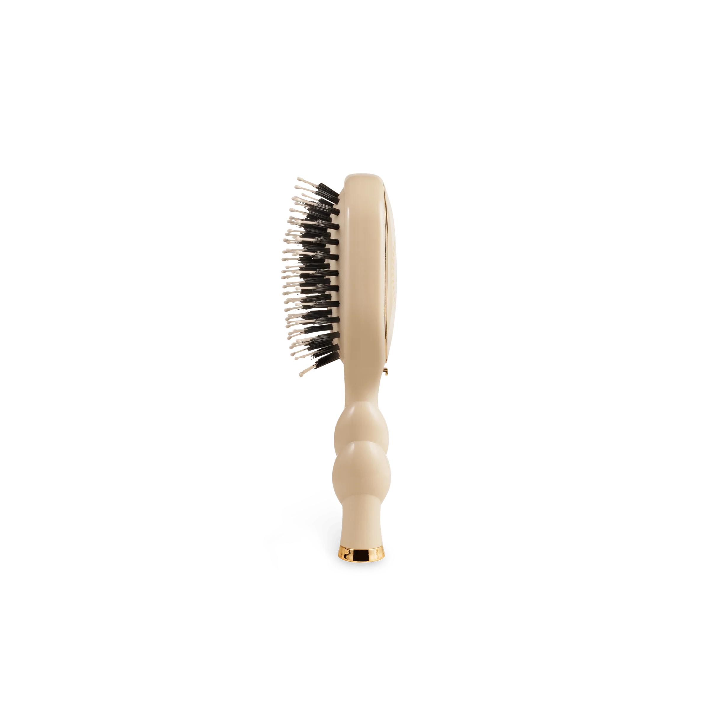 Mini Boar Bristle Hair Brush - Tan - Image 2
