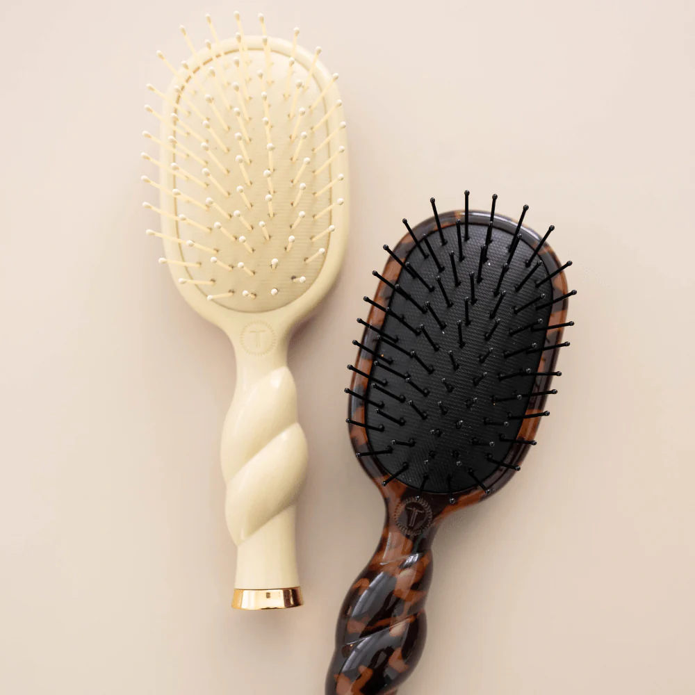Mini Detangler Hair Brush for Medium Hair - Tan - Image 7