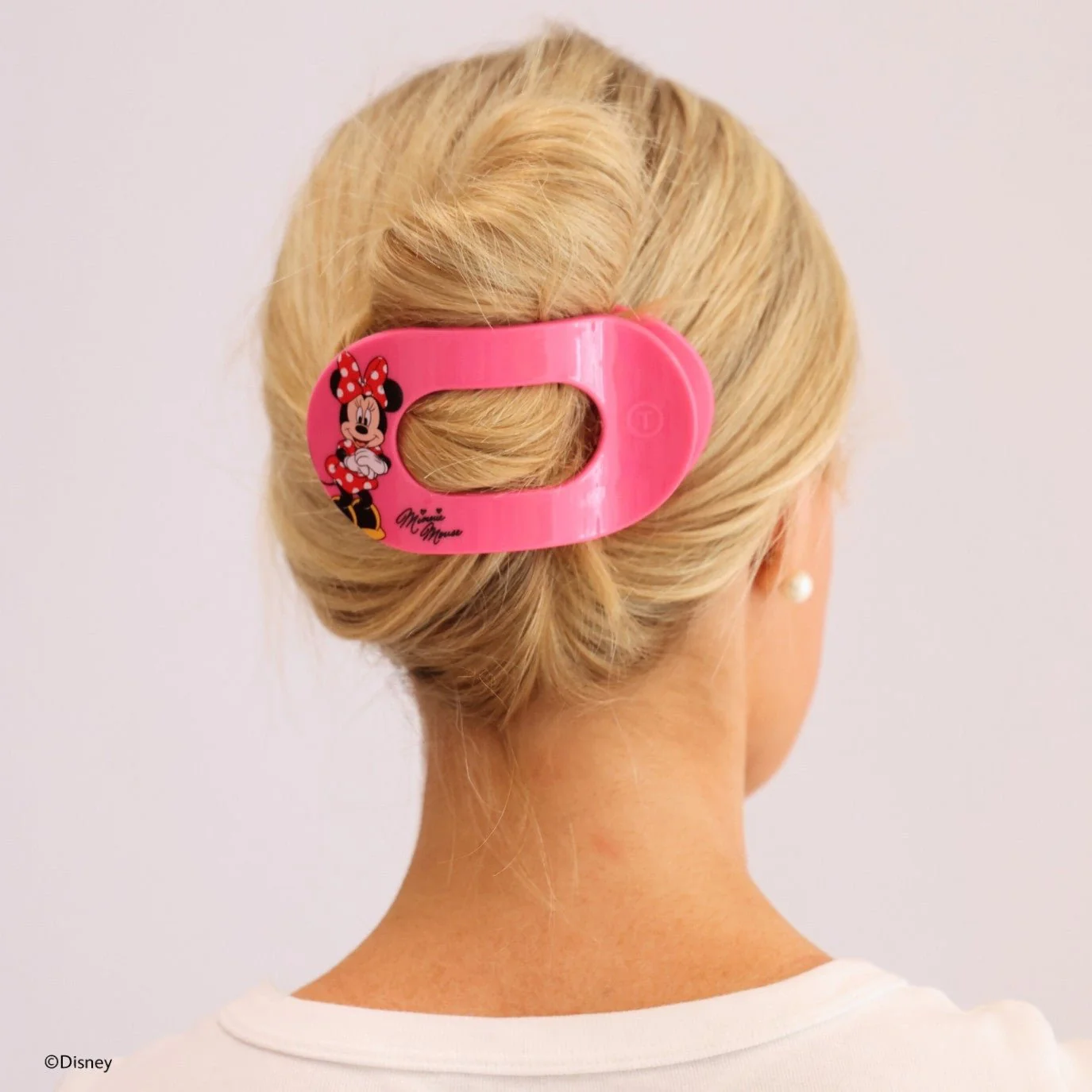 Minnie Mouse Large Flat Round Hair Clip - Image 4