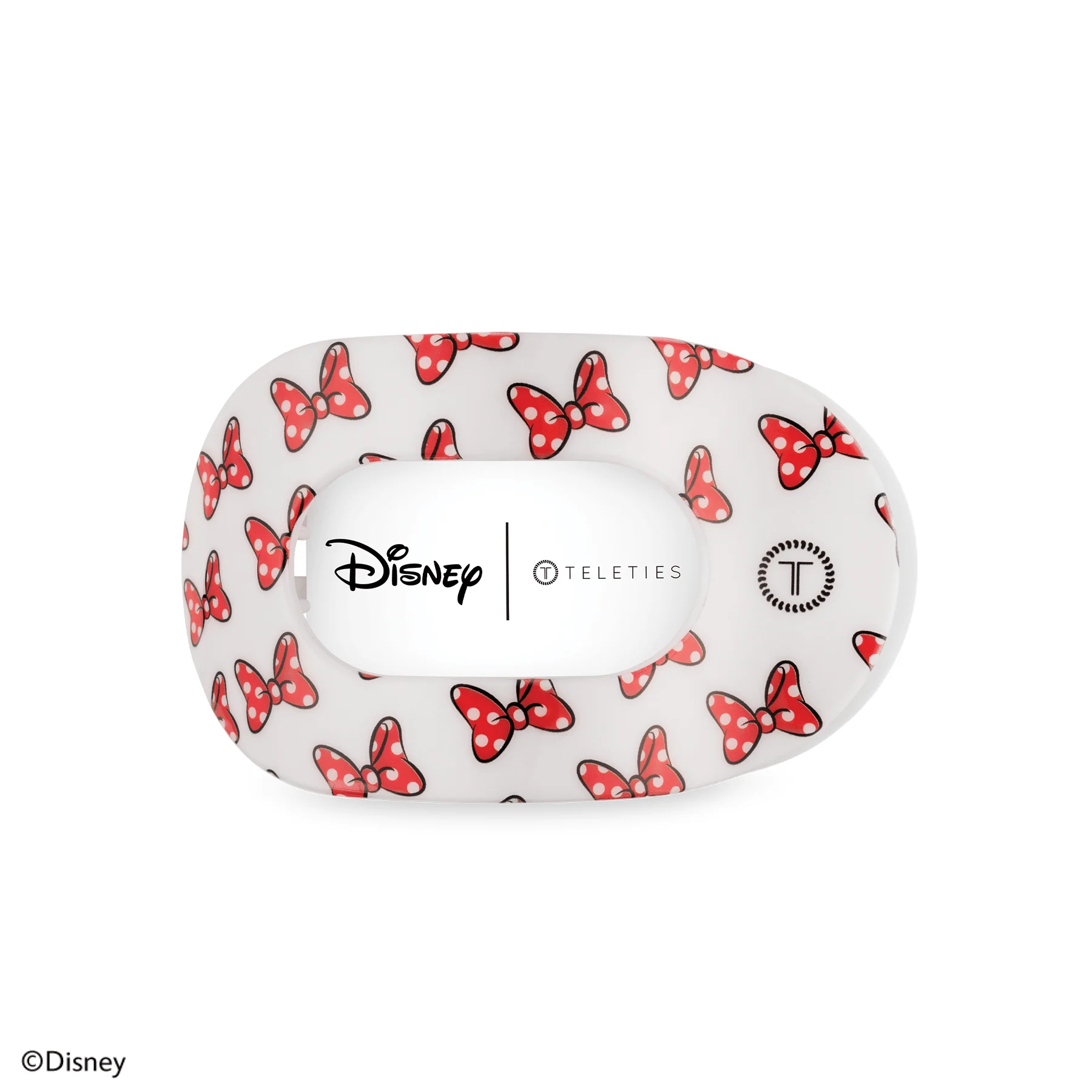 Minnie Mouse Loves Her Bows! Medium Flat Round Hair Clip - Image 2
