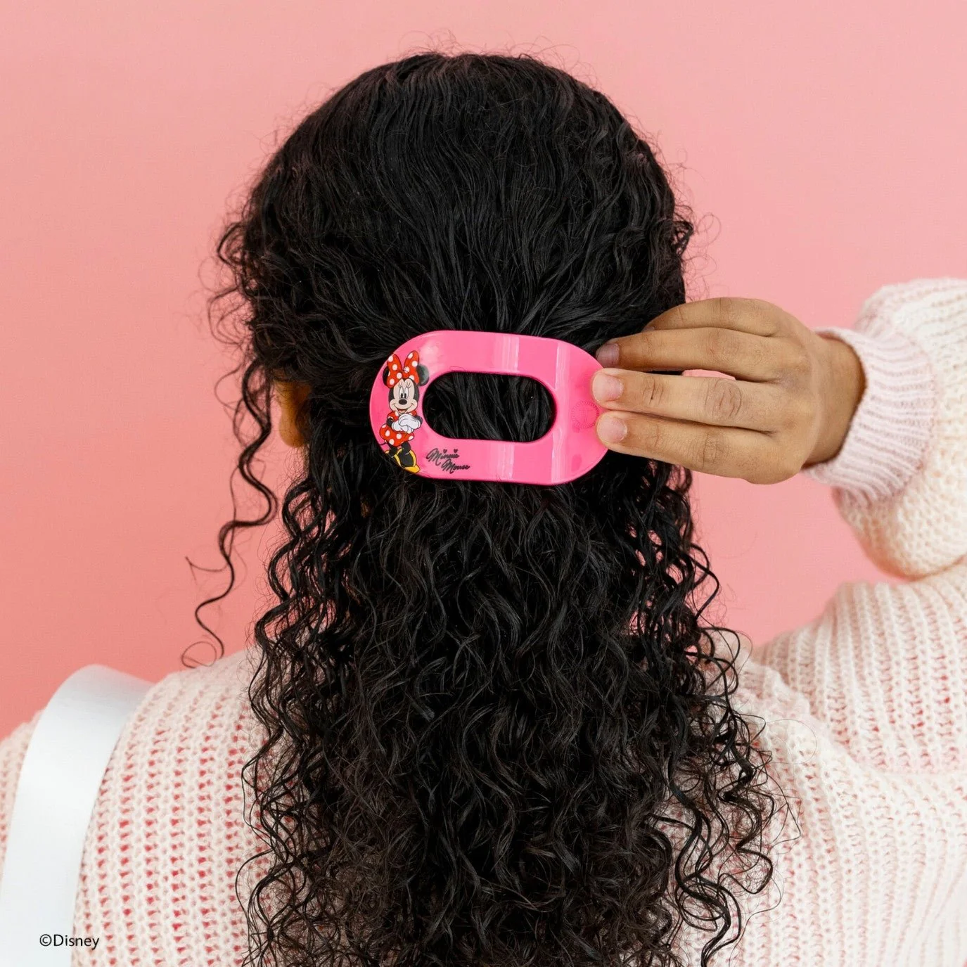 Minnie Mouse Medium Flat Round Hair Clip - Image 4