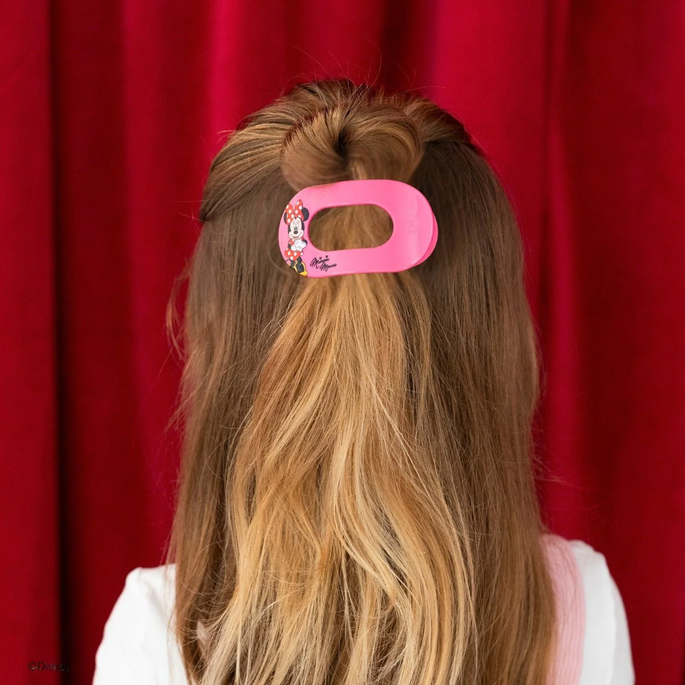 Minnie Mouse Small Flat Round Hair Clip - Image 4