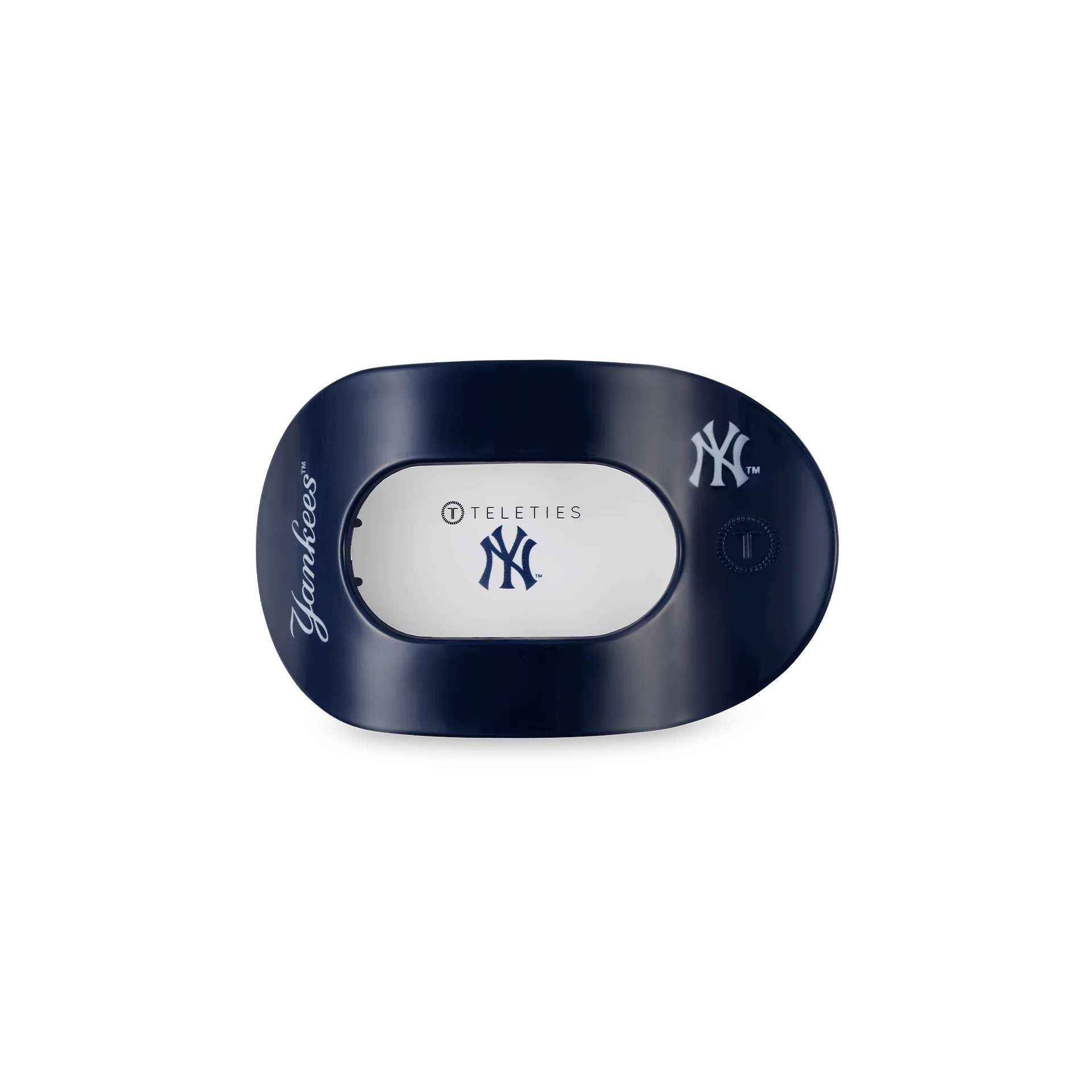 New York Yankees Small Flat Round Hair Clip - Image 2