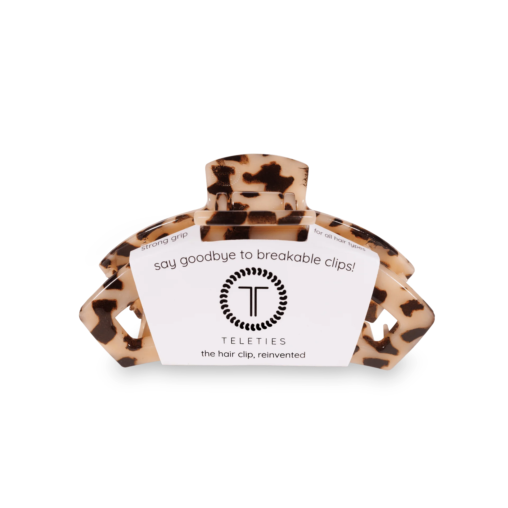 Open Blonde Tortoise Small Claw Hair Clip - Image 2