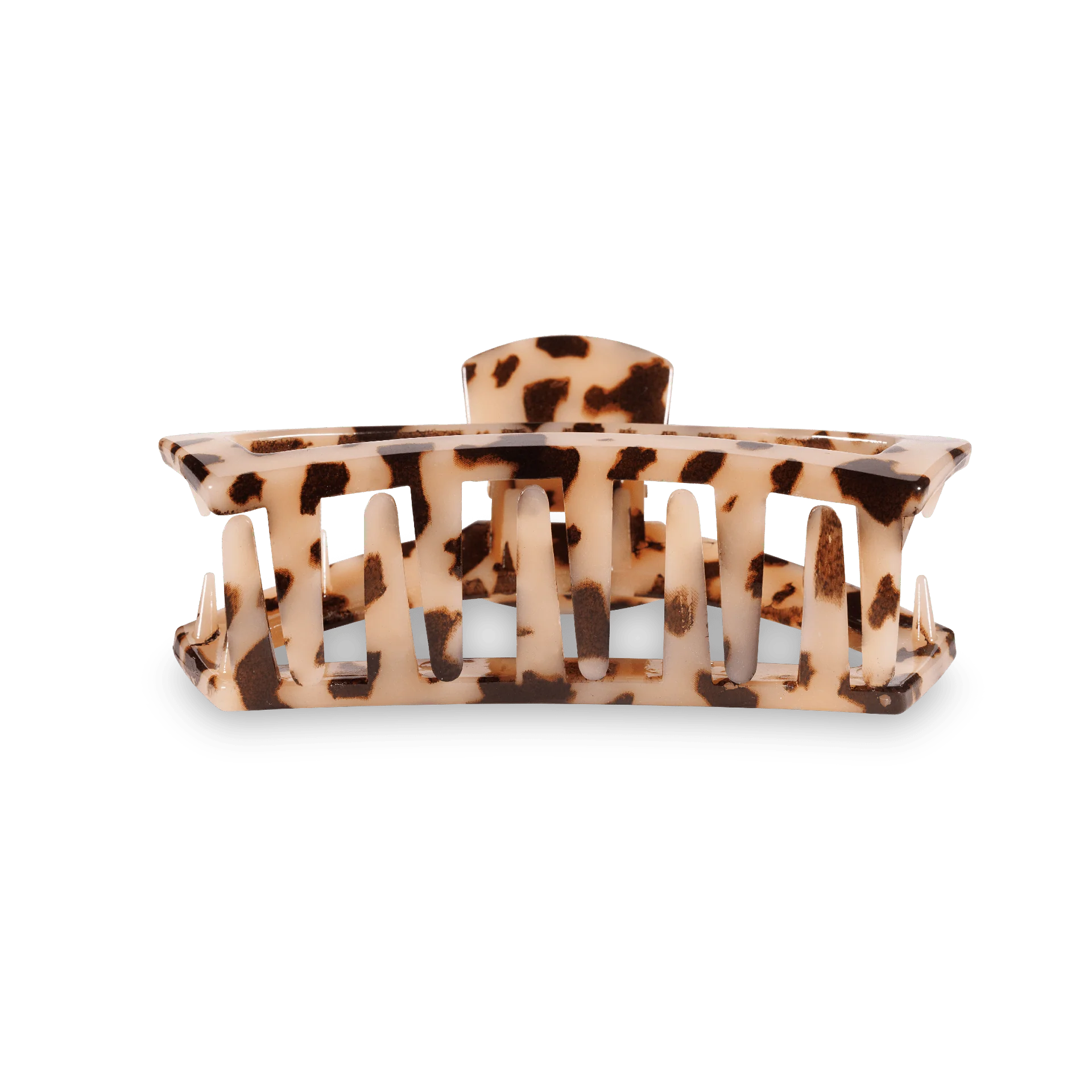 Open Blonde Tortoise Small Claw Hair Clip - Image 3