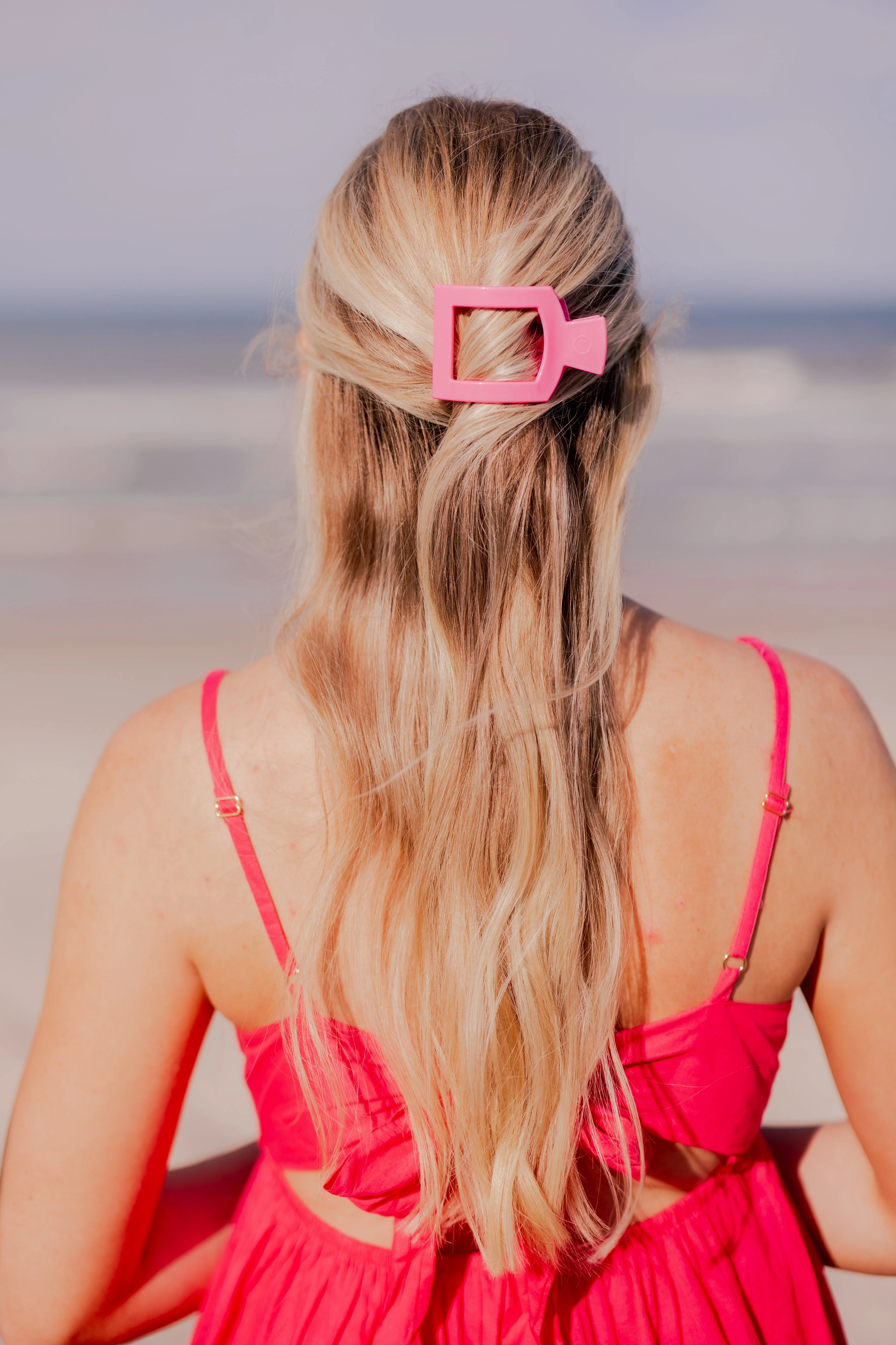 Paradise Small Flat Square Hair Clip - Image 4