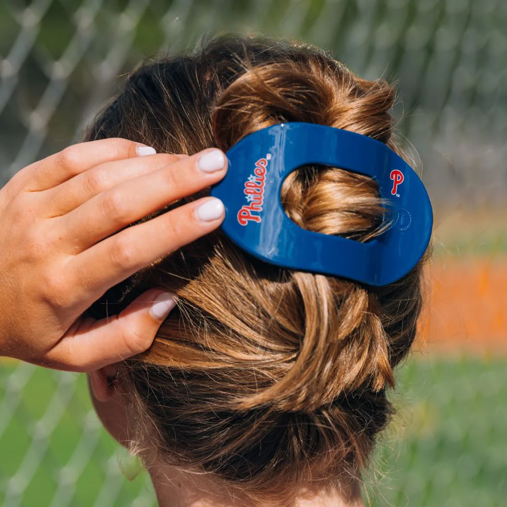 Philadelphia Phillies Large Flat Round Hair Clip - Image 4